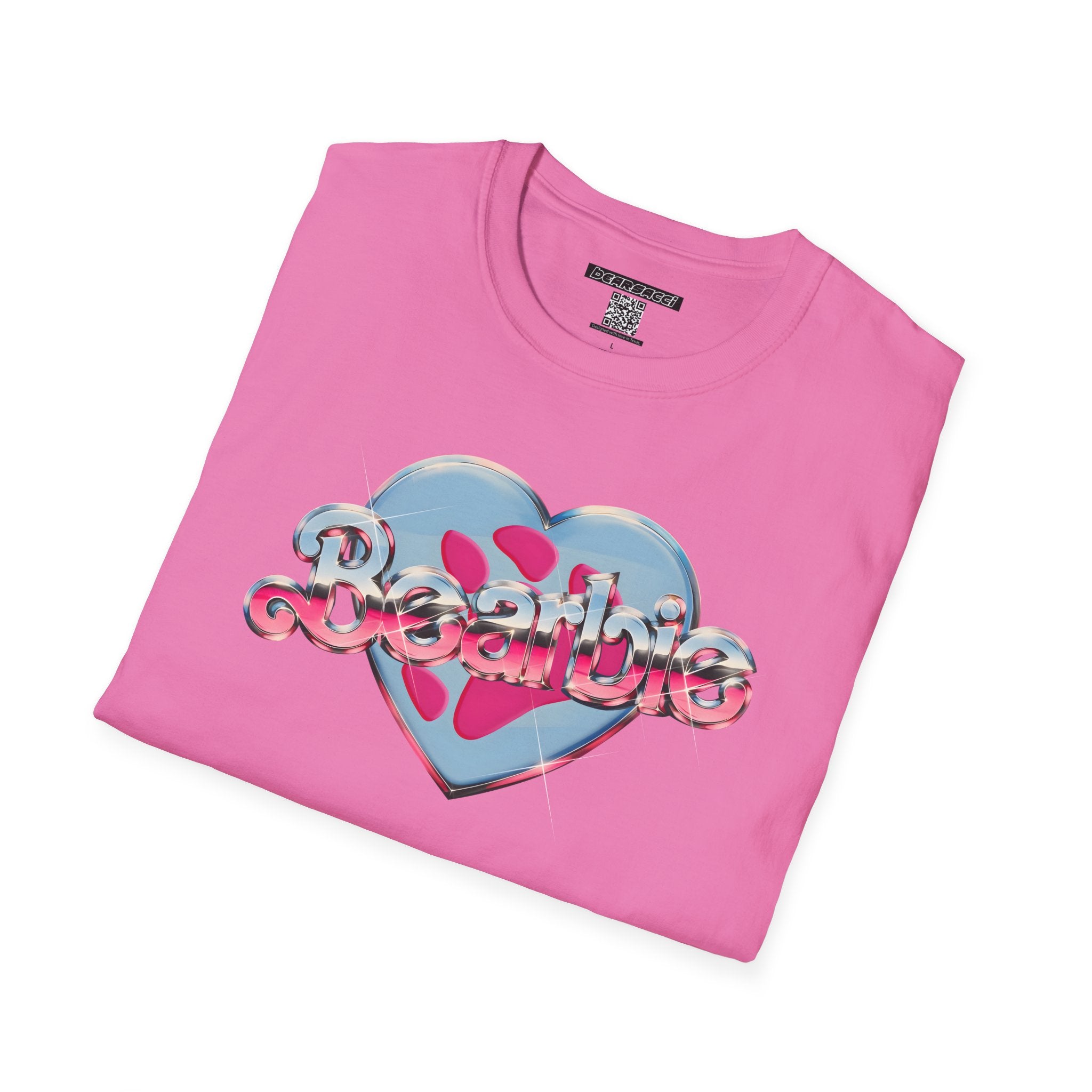 Bearbie®: Heart Bear Claw Logo │Softsyle T-shirt