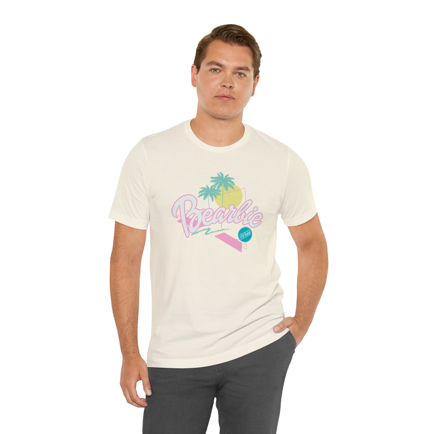 Bearbie: Pastel Malibu-Style Logo │Premium Jersey T-shirt