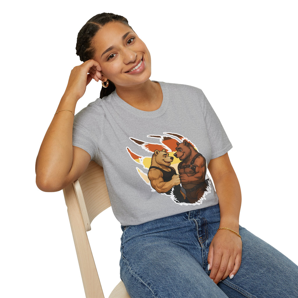 Bearsacci™: Fist Bumping Bears │ Softsyle T-shirt