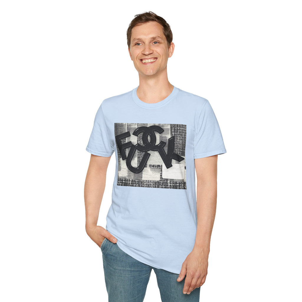 Fake Designer™: Tweed Patchwork Fuck│ Softsyle T-shirt