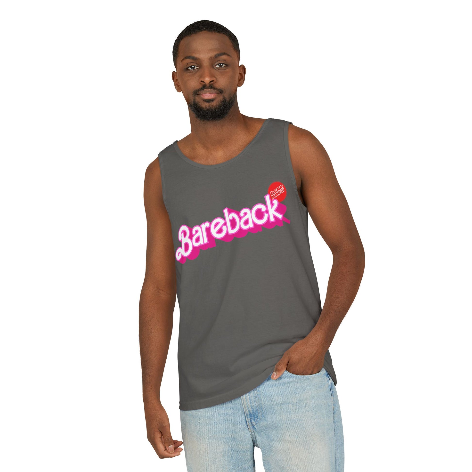 Bearbie® X Slutpride®: Bareback Logo │Garment-Dyed Tank Top