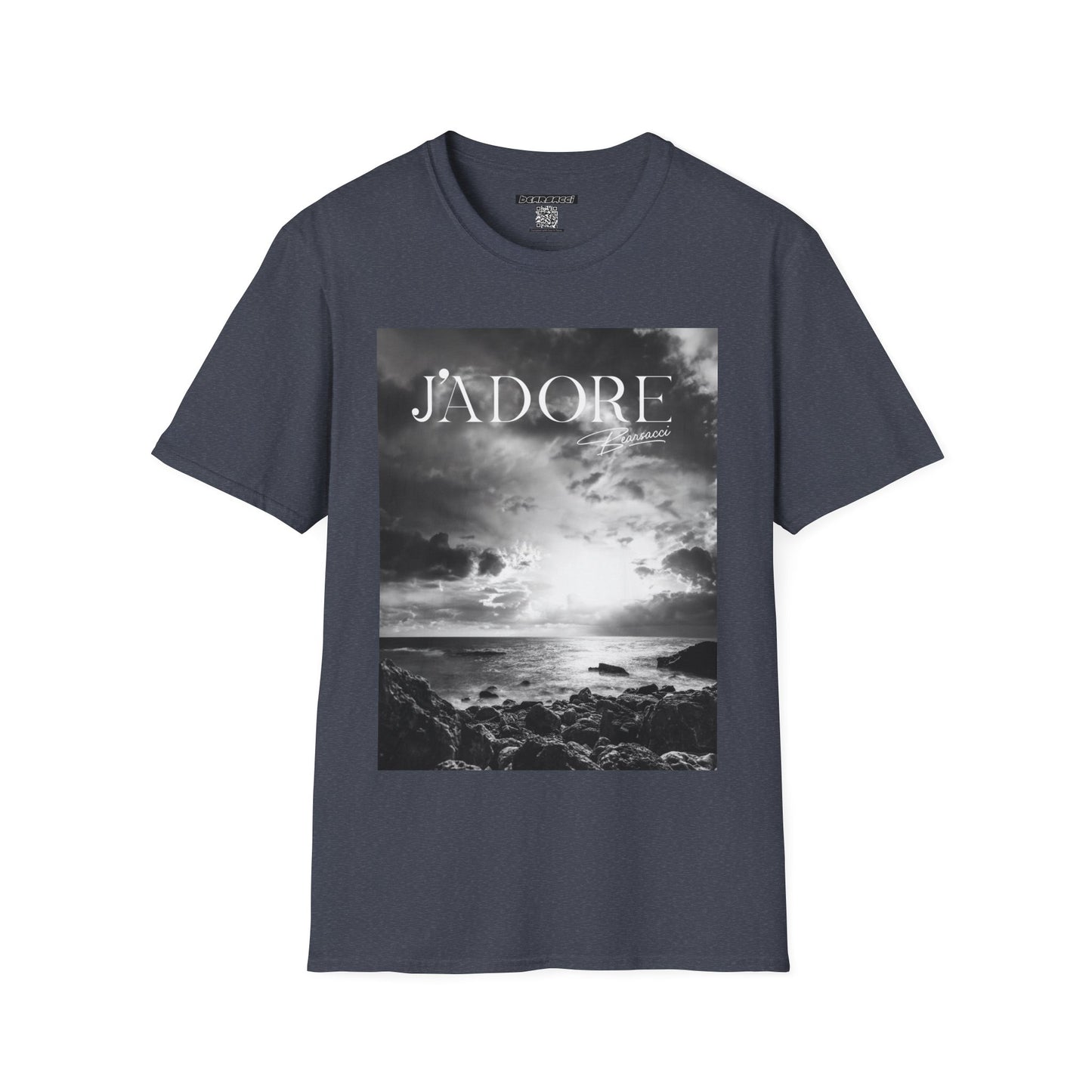 Fake Designer™: J'adore Bearsacci Solitude Is Dangerously Addictive (Black and White Beach)│ Softsyle T-shirt