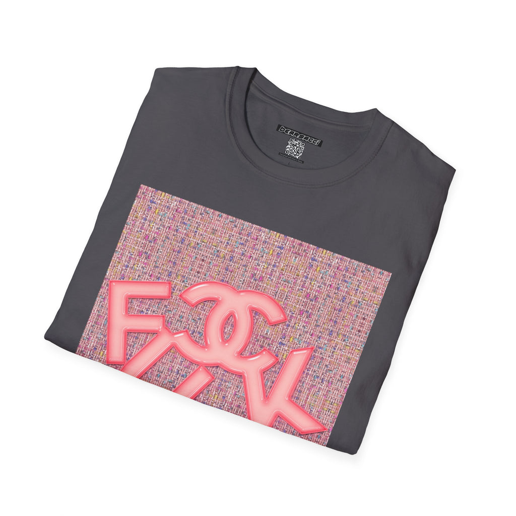 Fake Designer™: Pink Tweed Fuck│ Softsyle T-shirt