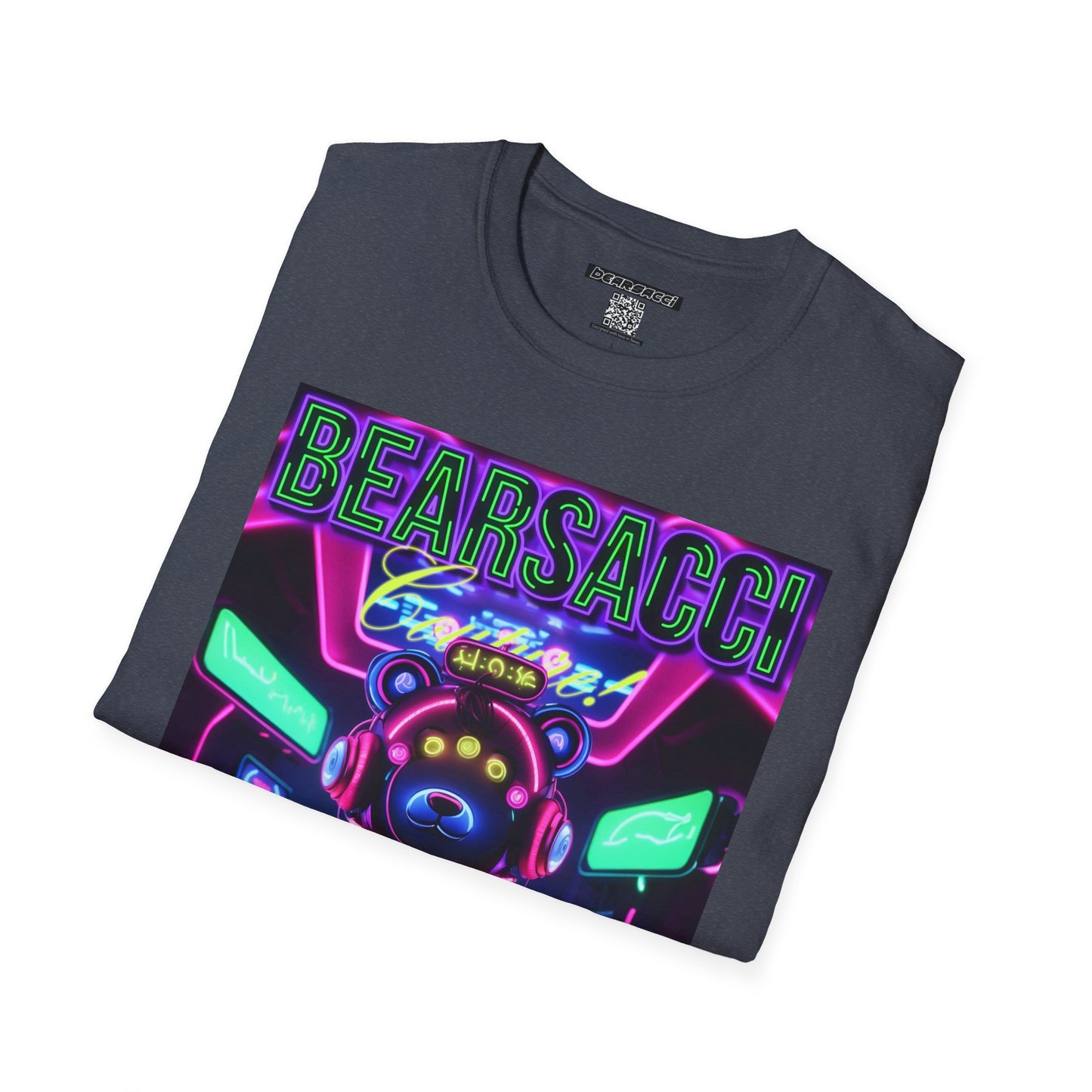 Fake Designer™: Neon Teddy Bear│ Softsyle T-shirt