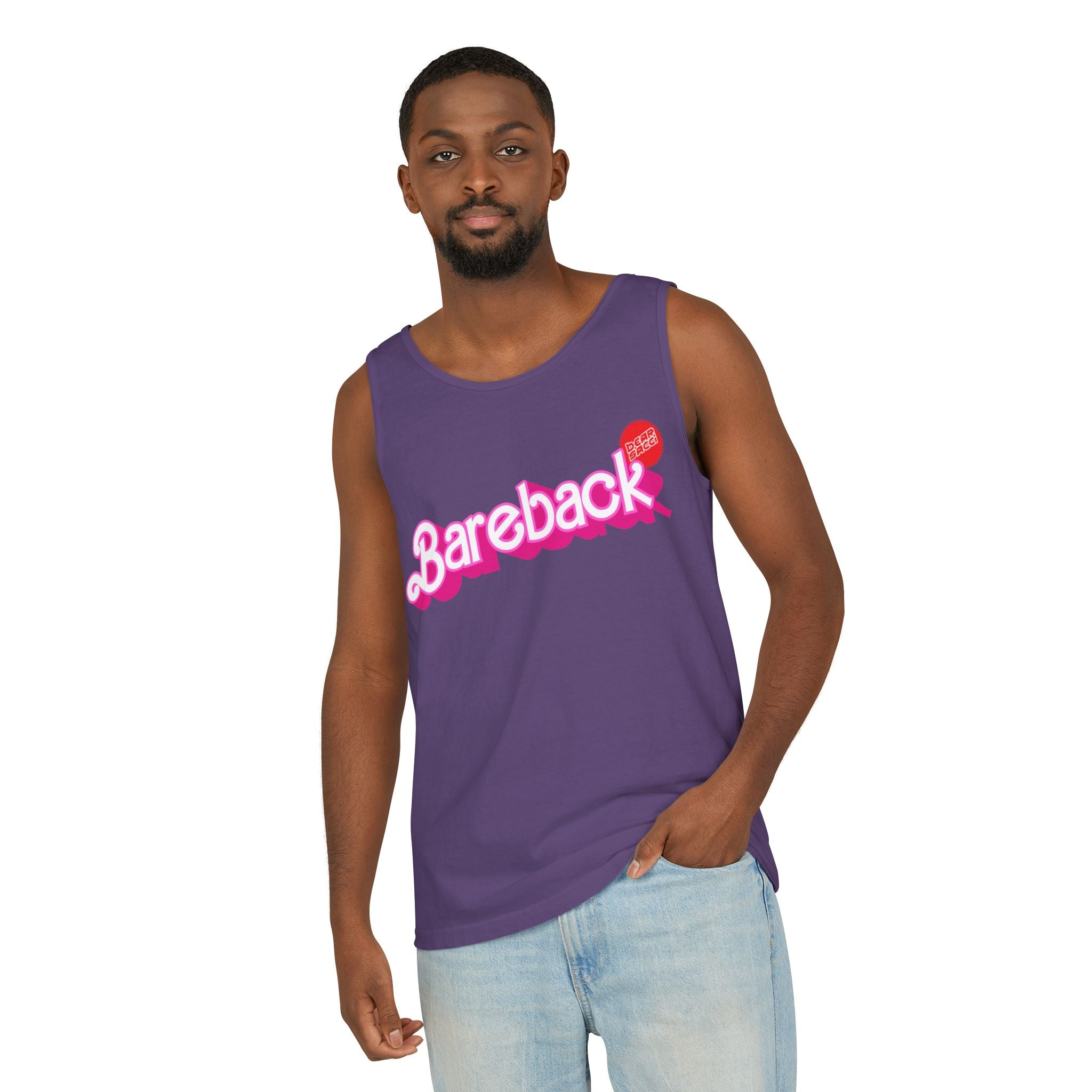 Bearbie® X Slutpride®: Bareback Logo │Garment-Dyed Tank Top