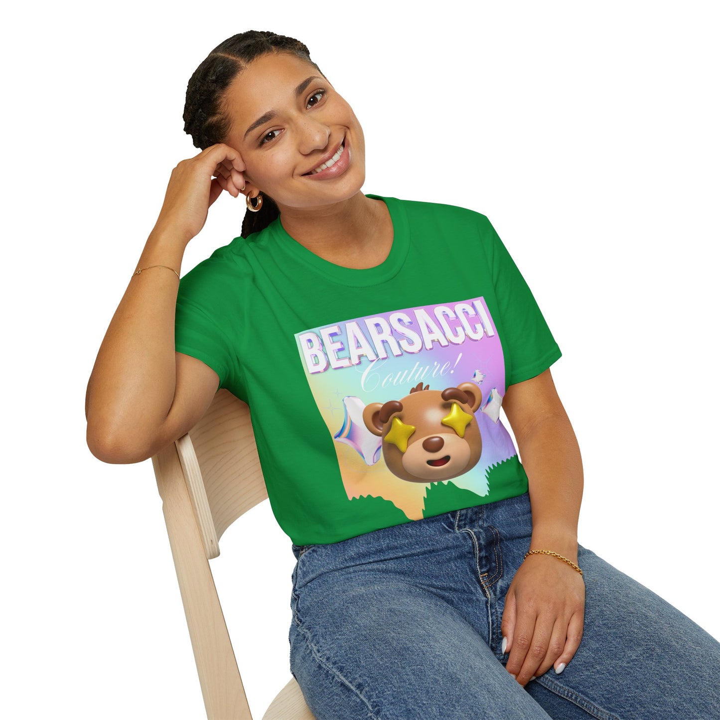 Fake Designer™: Holo Teddy Bear│ Softsyle T-shirt