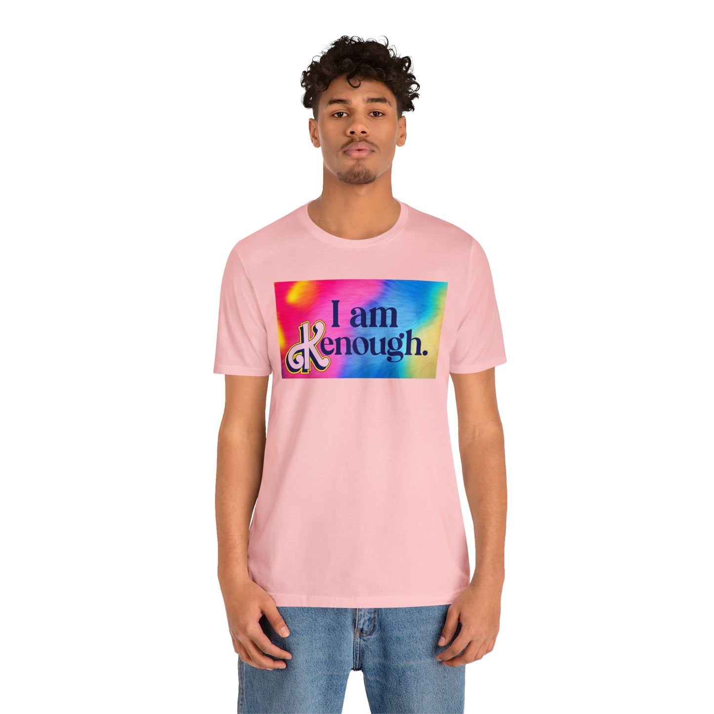 Bearbie: "I am Kenough" With Rainbow Background │ Premium Jersey T-shirt