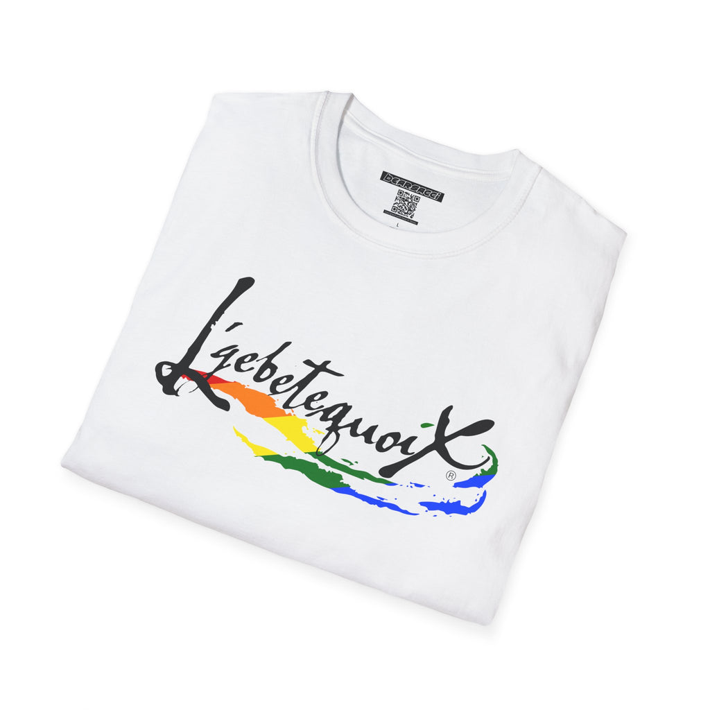 HyperPop® X FakeDesigner®: L’gbetegquoix (LGBT) Rainbow Version │ Softsyle T-shirt