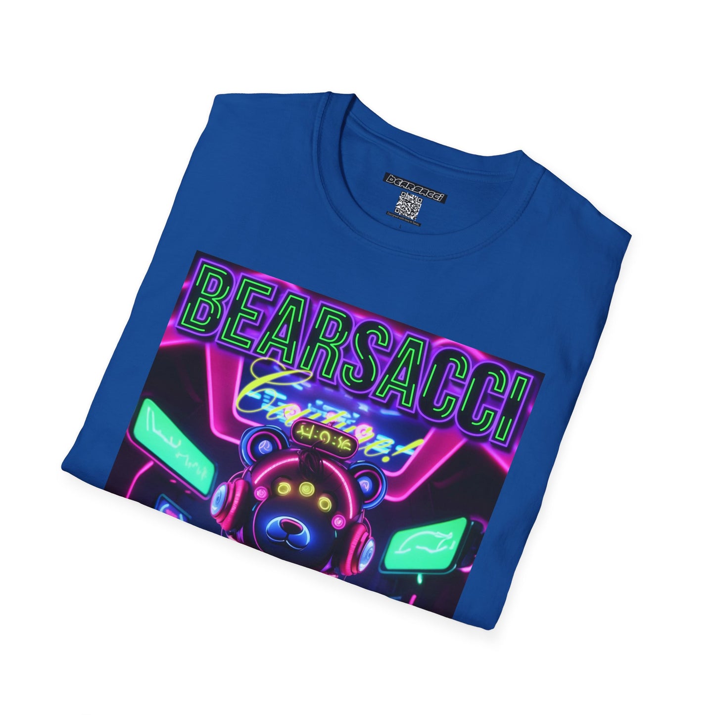 Fake Designer™: Neon Teddy Bear│ Softsyle T-shirt