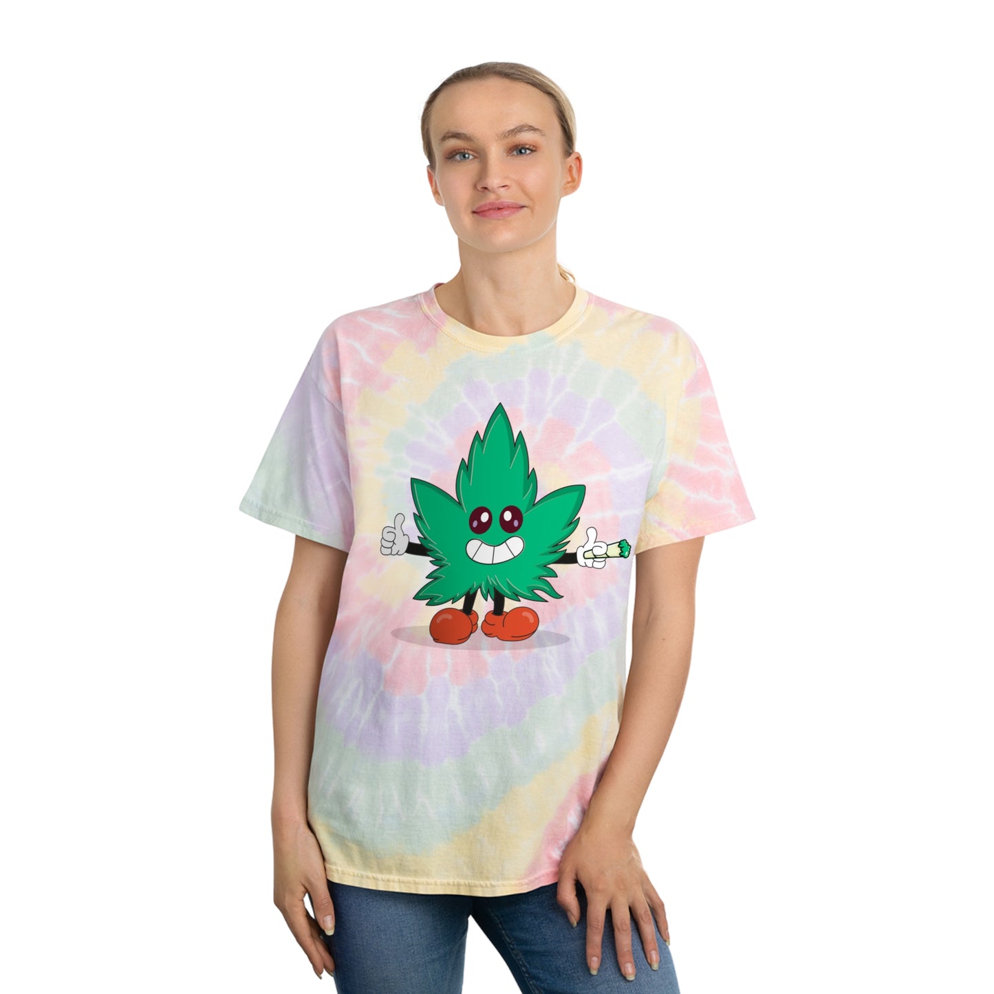 Stoney: Happy Leaf │ Tie-Dye Tee, Spiral