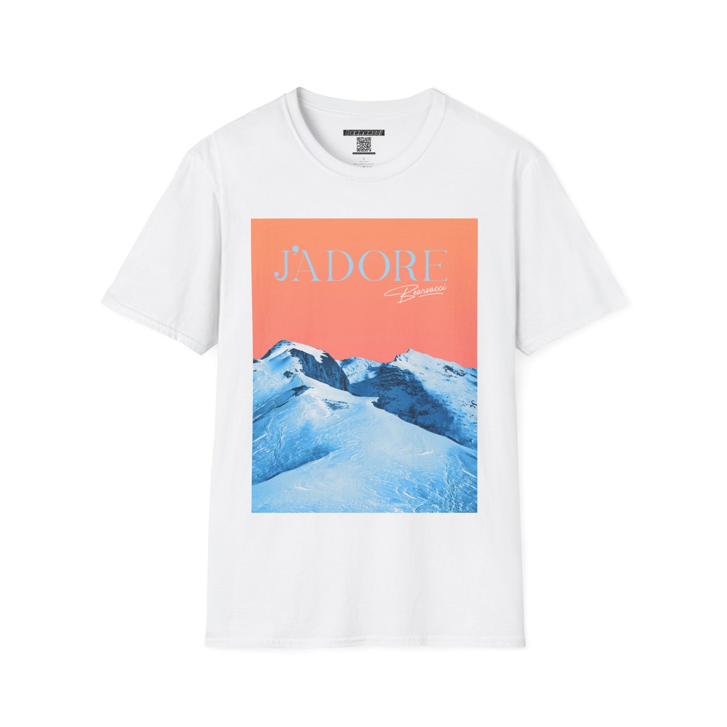 Fake Designer™: J'adore Bearsacci Solitude Is Dangerously Addictive (Vibrant Snowy Mountains At Sunset)│ Softsyle T-shirt