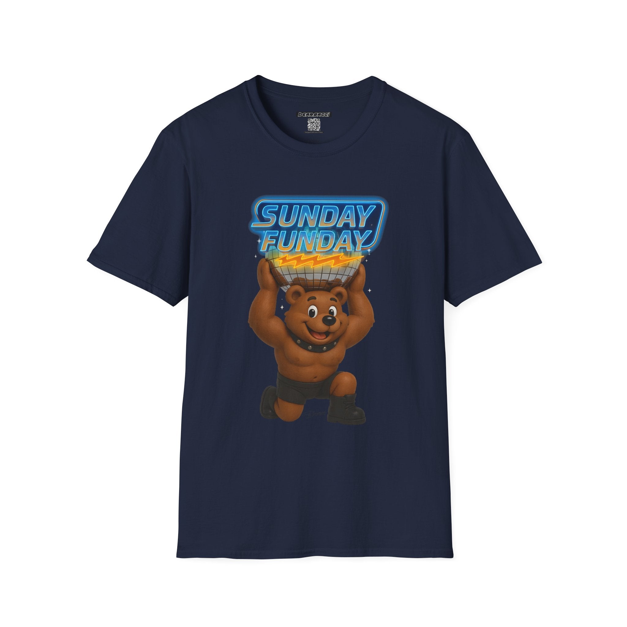 Bearsacci™: Sunday Funday Atlas Disco Bear Remix│ Softsyle T-shirt