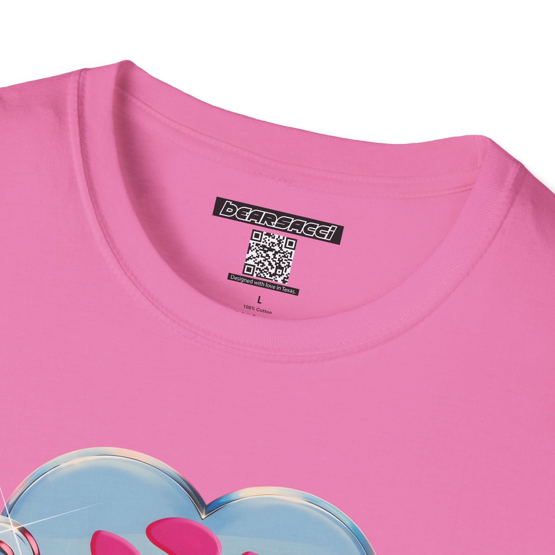 Bearbie®: Heart Bear Claw Logo │Softsyle T-shirt