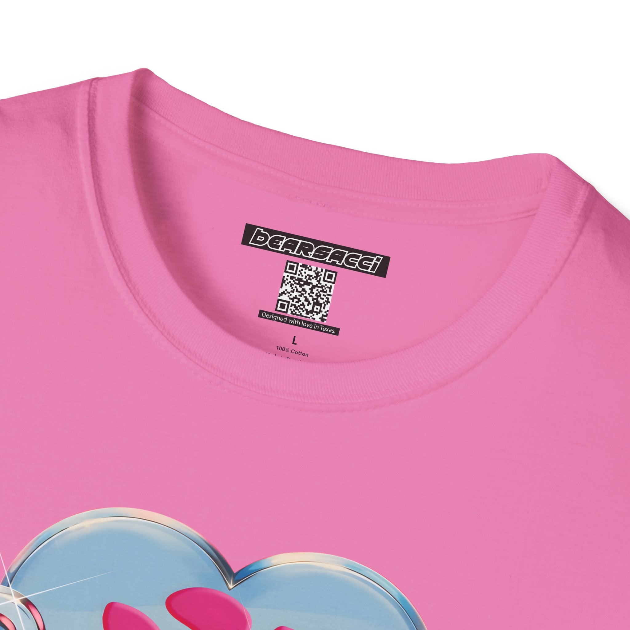 Bearbie®: Heart Bear Claw Logo │Softsyle T-shirt