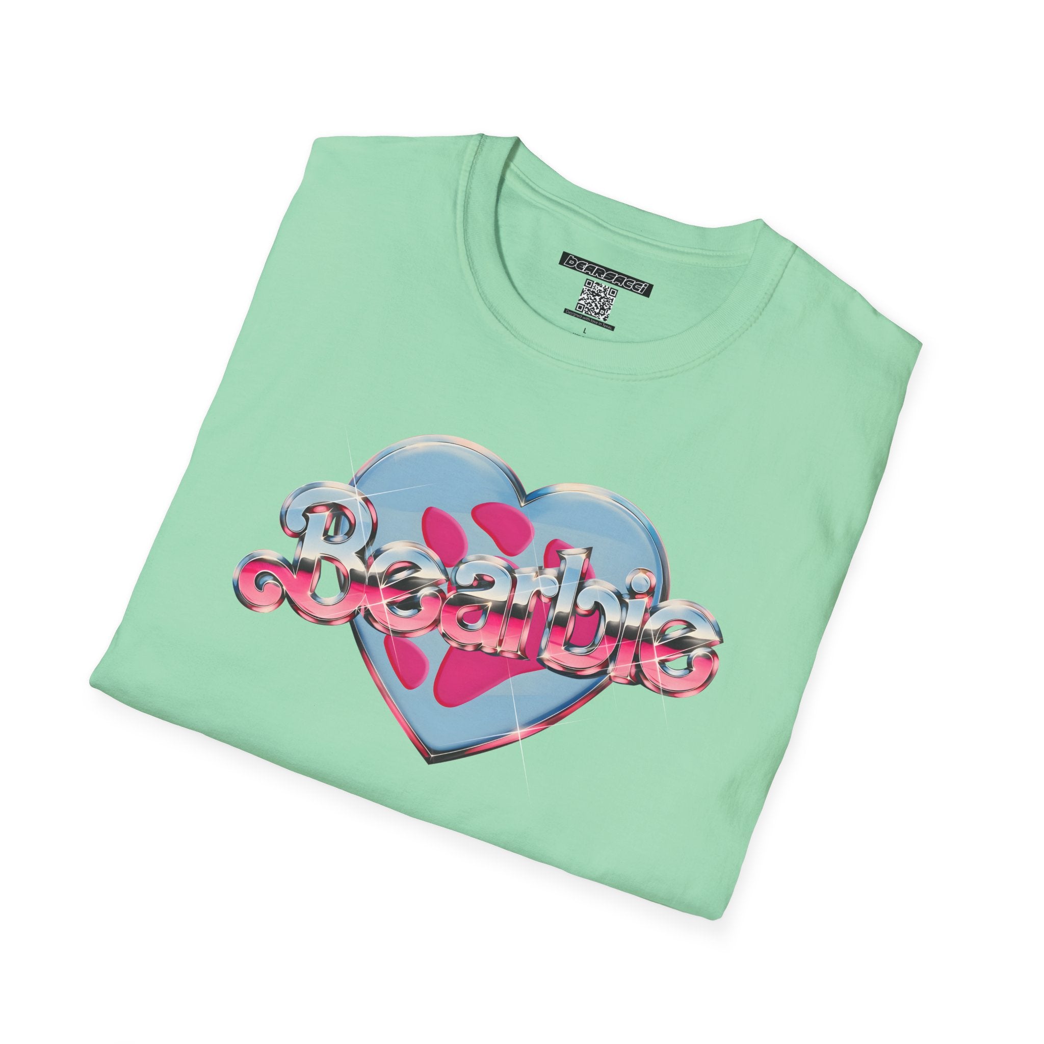 Bearbie®: Heart Bear Claw Logo │Softsyle T-shirt