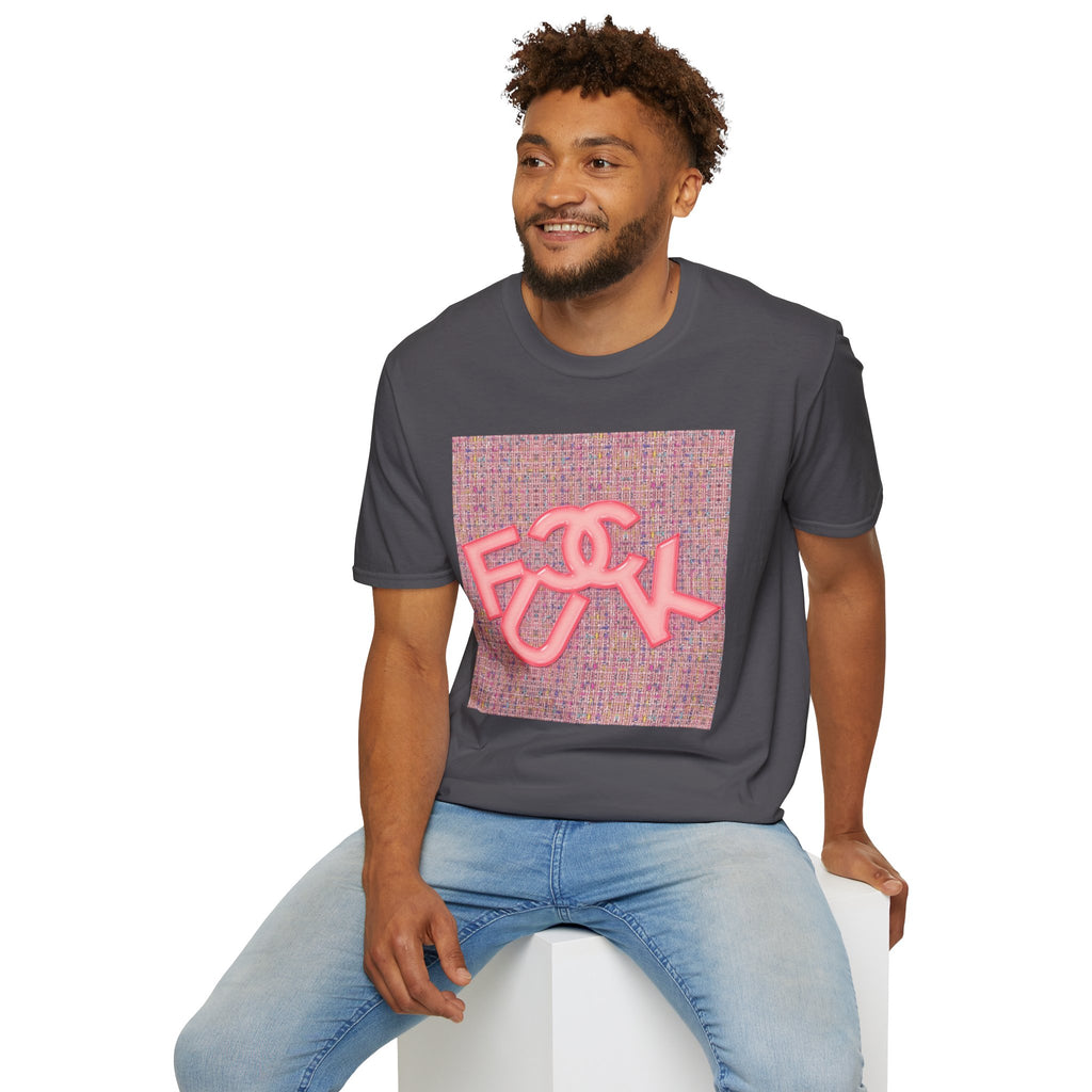 Fake Designer™: Pink Tweed Fuck│ Softsyle T-shirt