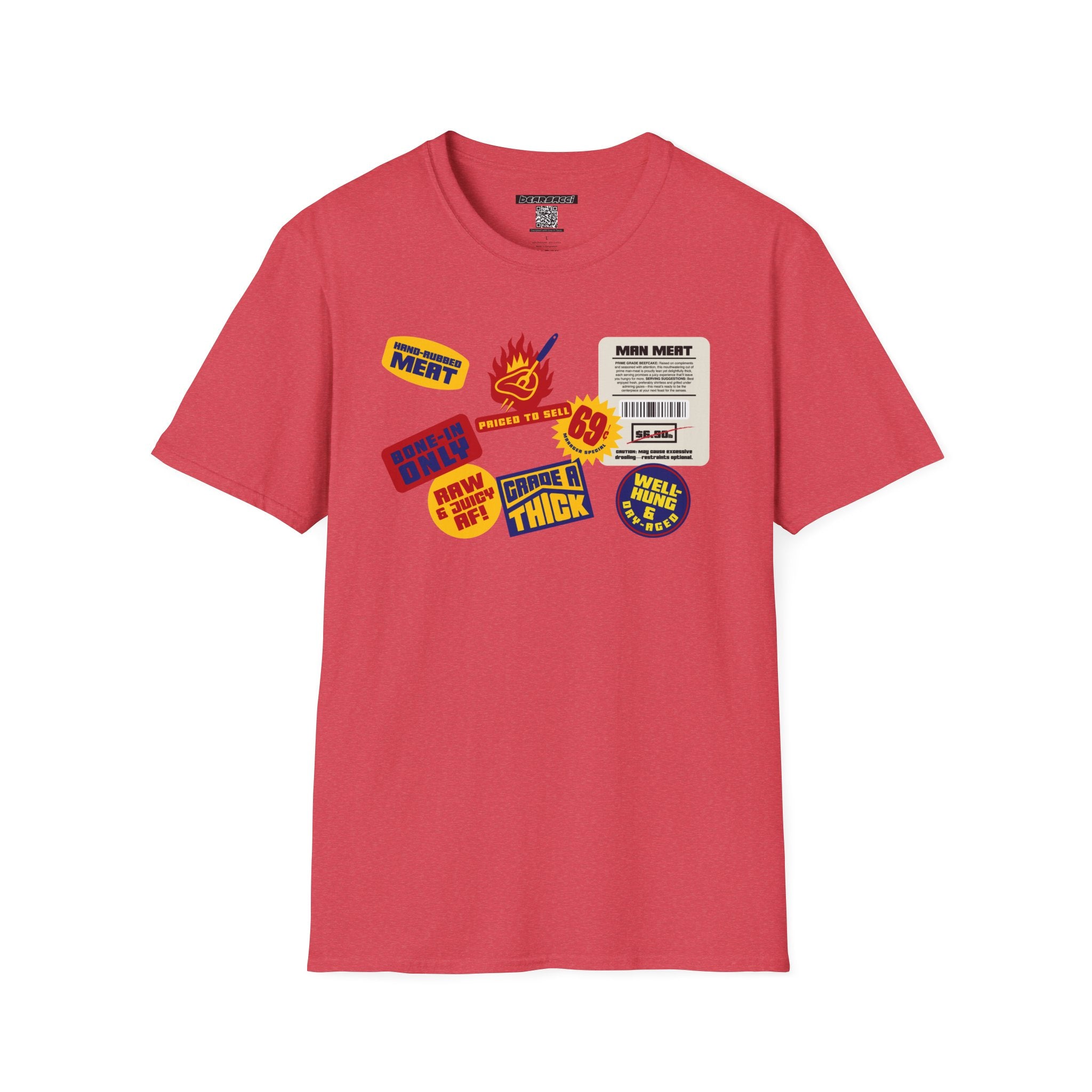 Bearmart®: Butcher Isle Meat Stickers (1950s Colorway) │Softsyle T-shirt