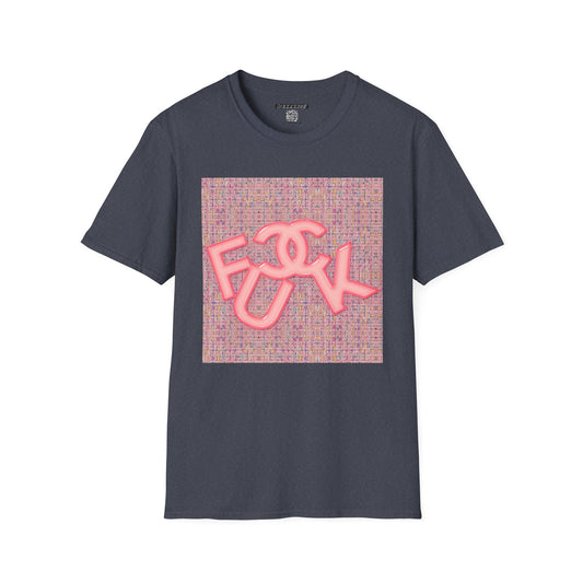 Fake Designer™: Pink Tweed Fuck│ Softsyle T-shirt