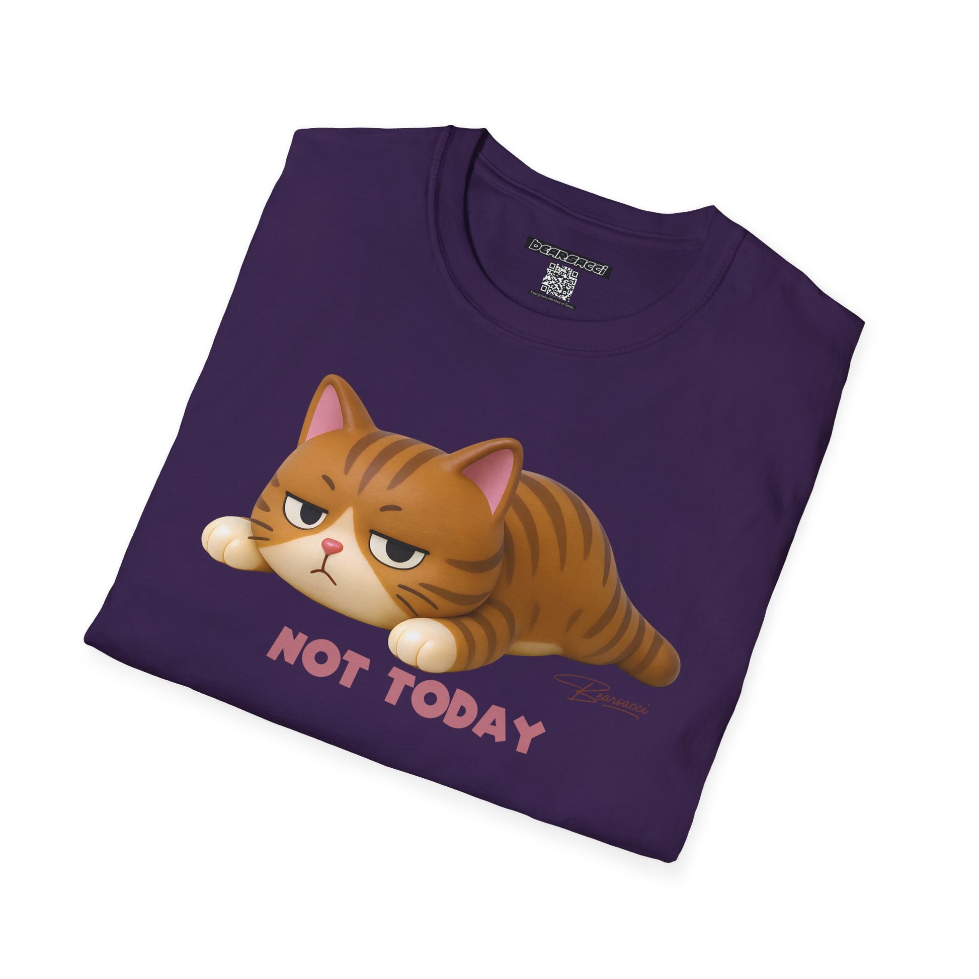 HyperPop®: Not Today Cat │ Softsyle T-shirt