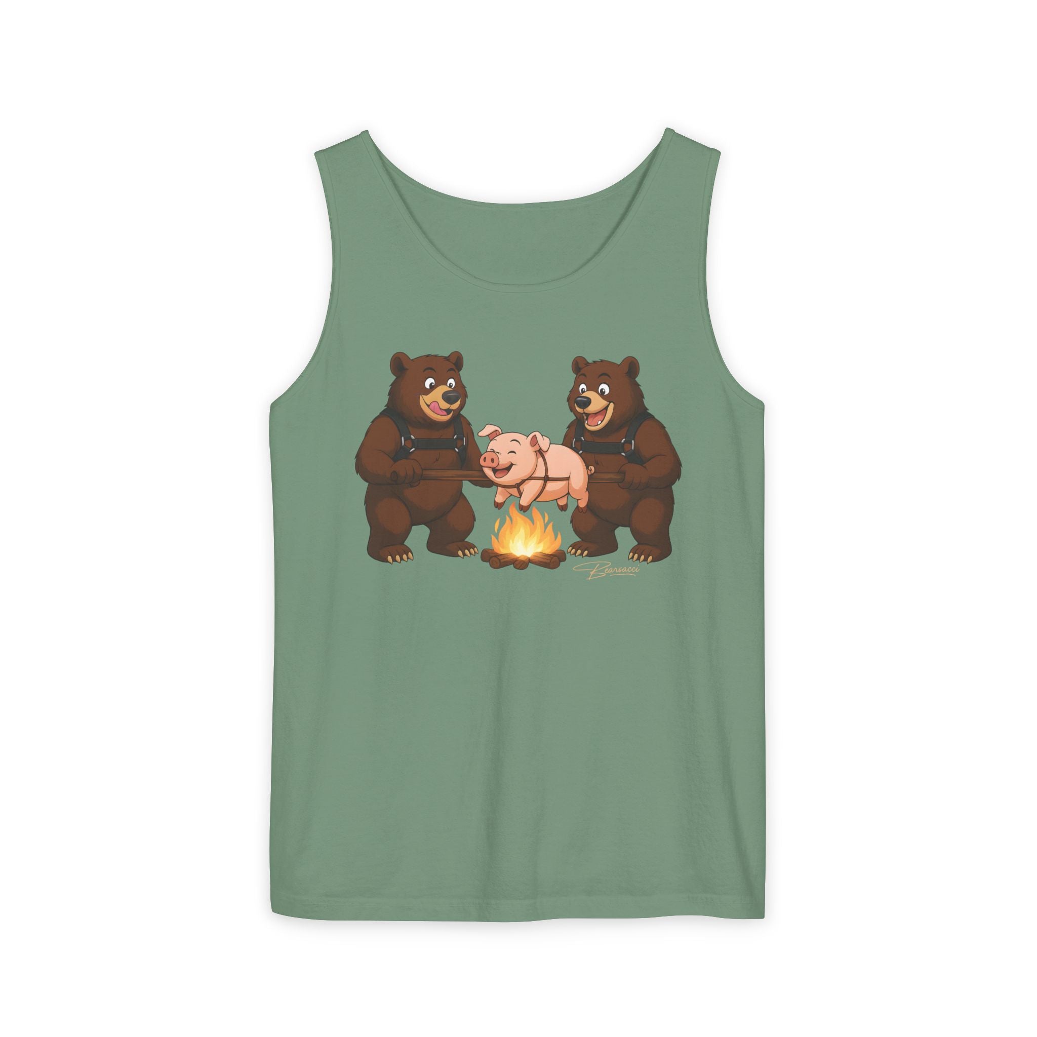 Bearmart®: Spit Roast Pig │Garment-Dyed Tank Top
