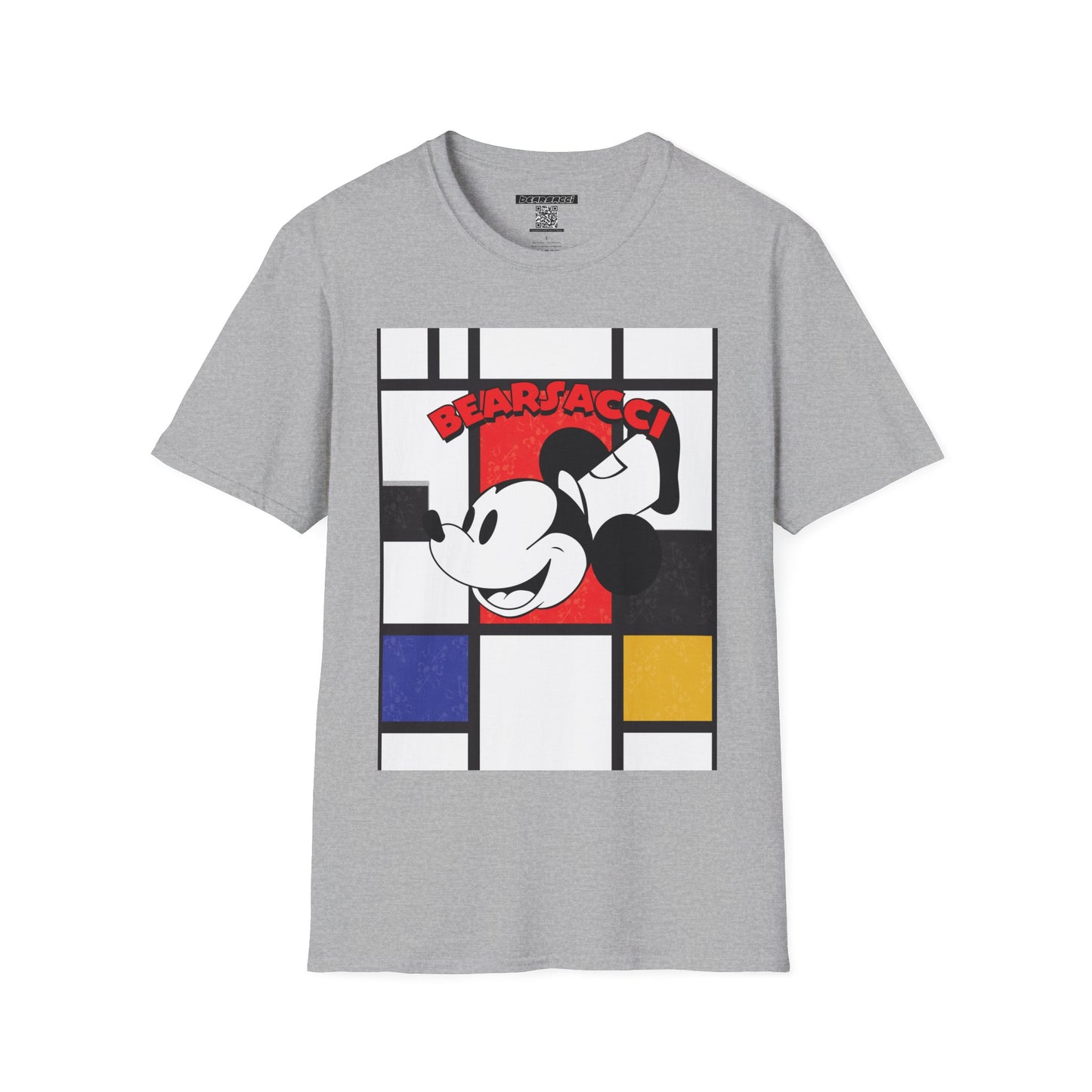 HyperPop™: Mondrian Steamboat Willie│ Softsyle T-shirt