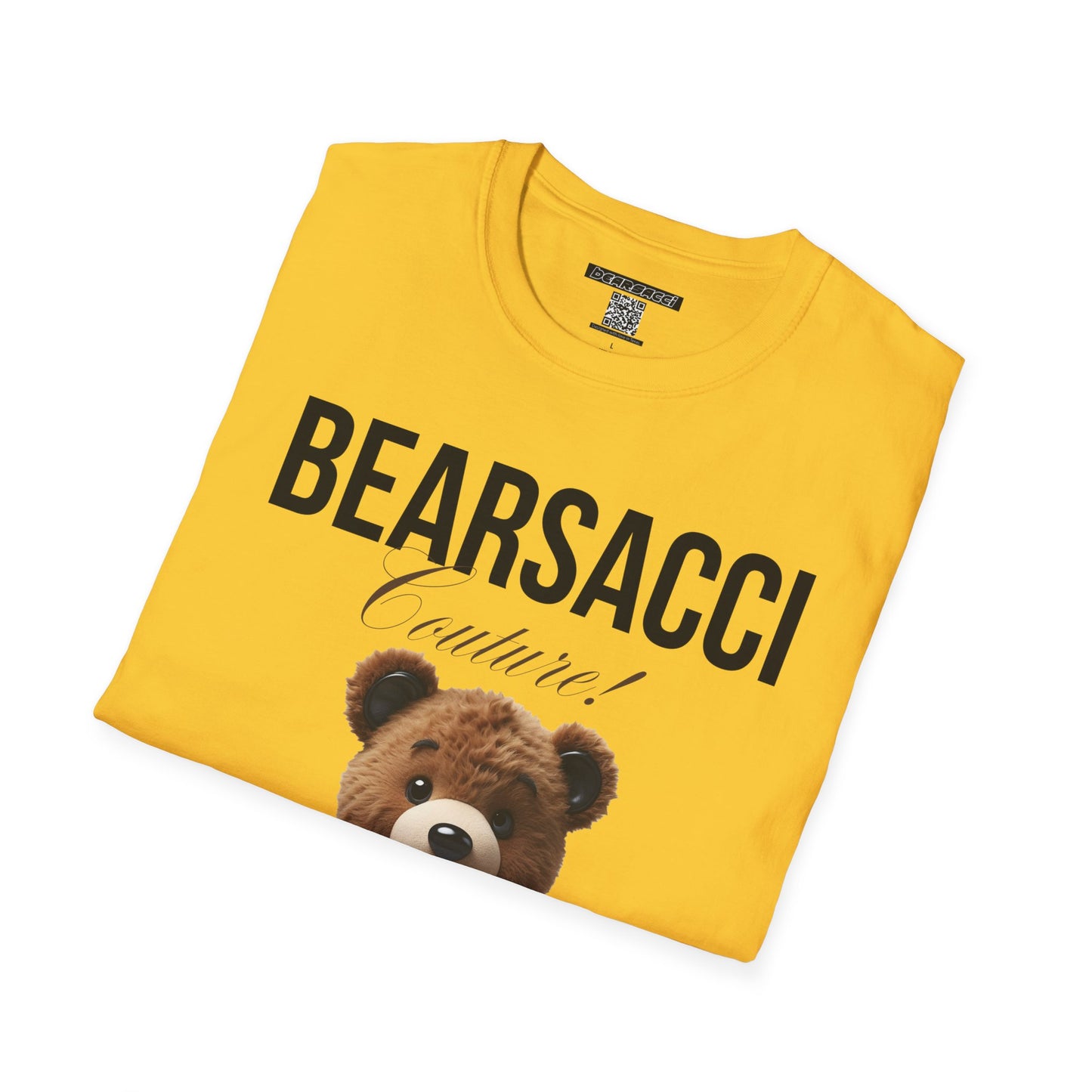 Fake Designer™: Leather Teddy Bear│ Softsyle T-shirt