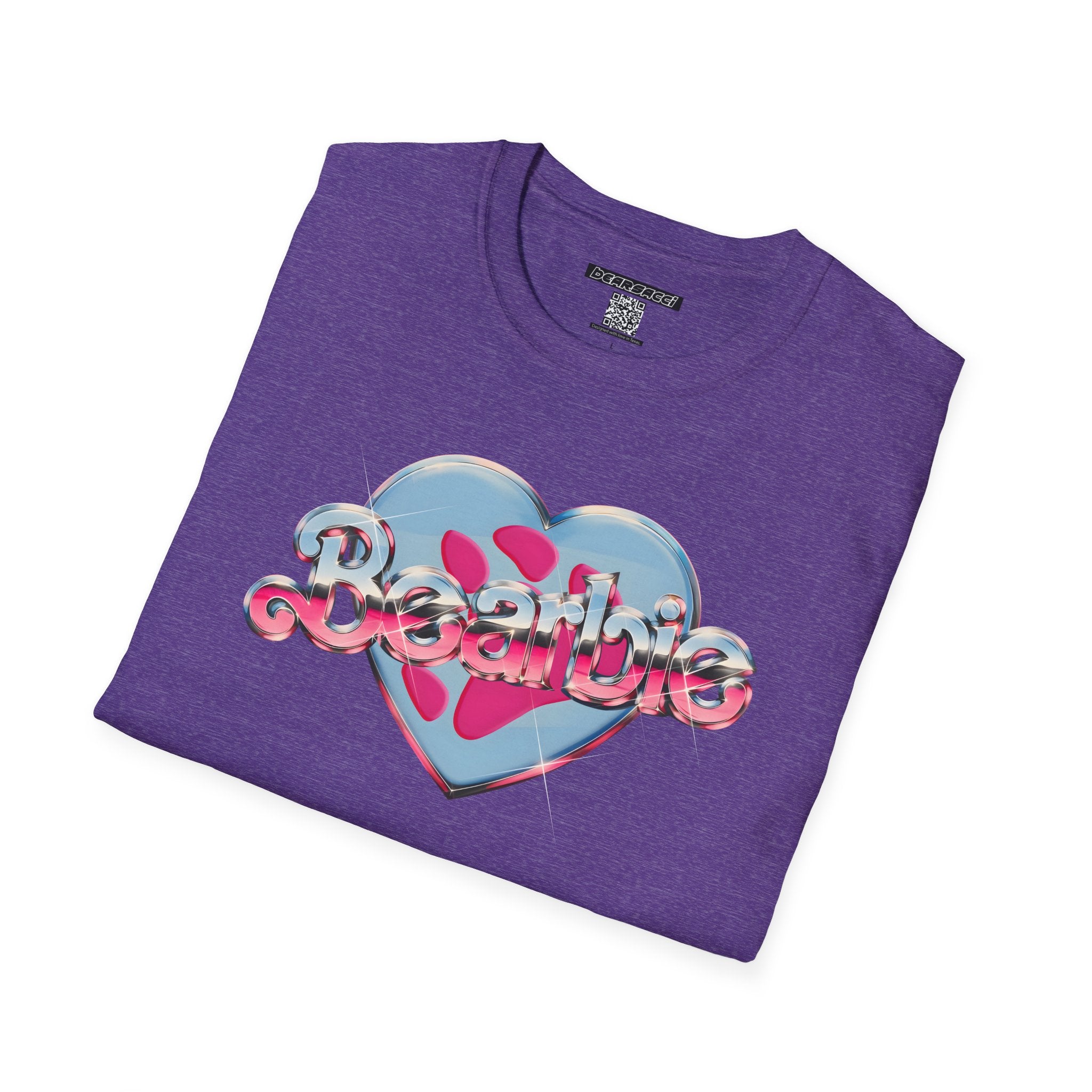Bearbie®: Heart Bear Claw Logo │Softsyle T-shirt