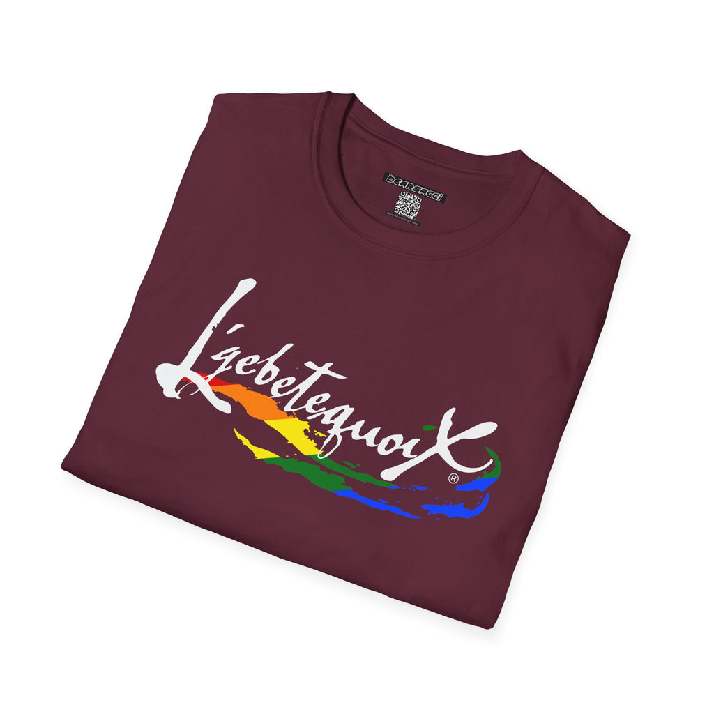 HyperPop® X FakeDesigner®: L’gbetegquoix (LGBT) Rainbow Version │ Softsyle T-shirt