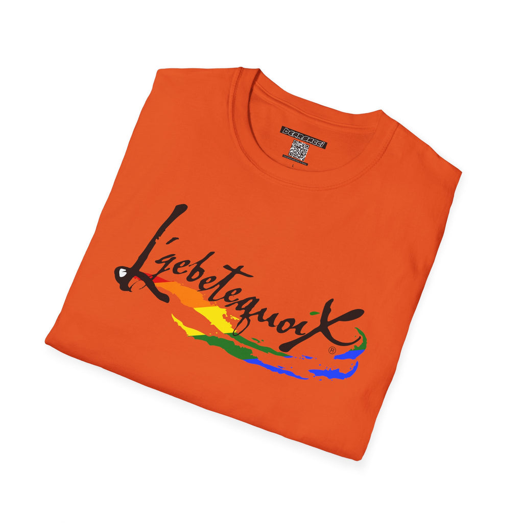 HyperPop® X FakeDesigner®: L’gbetegquoix (LGBT) Rainbow Version │ Softsyle T-shirt