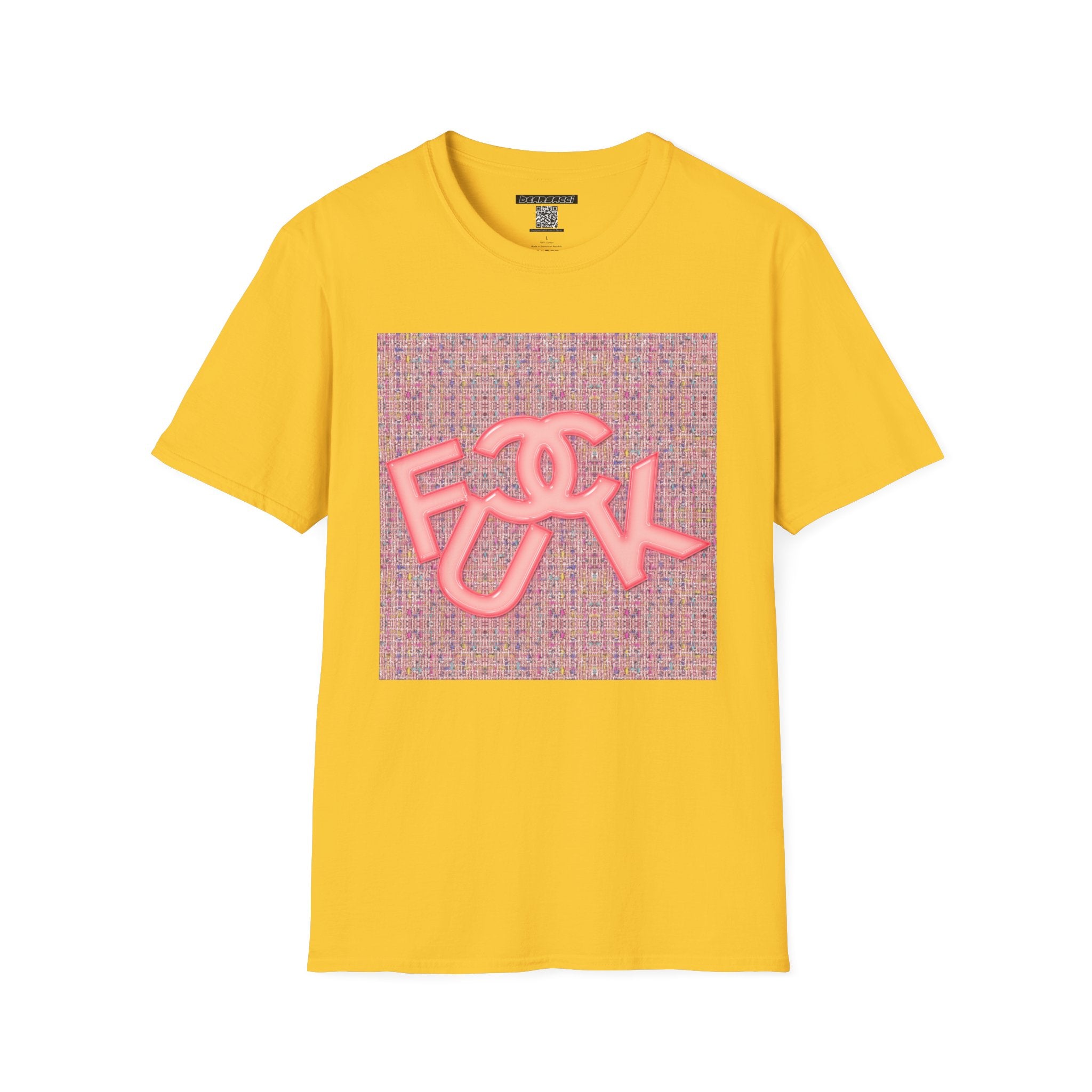 Fake Designer™: Pink Tweed Fuck│ Softsyle T-shirt