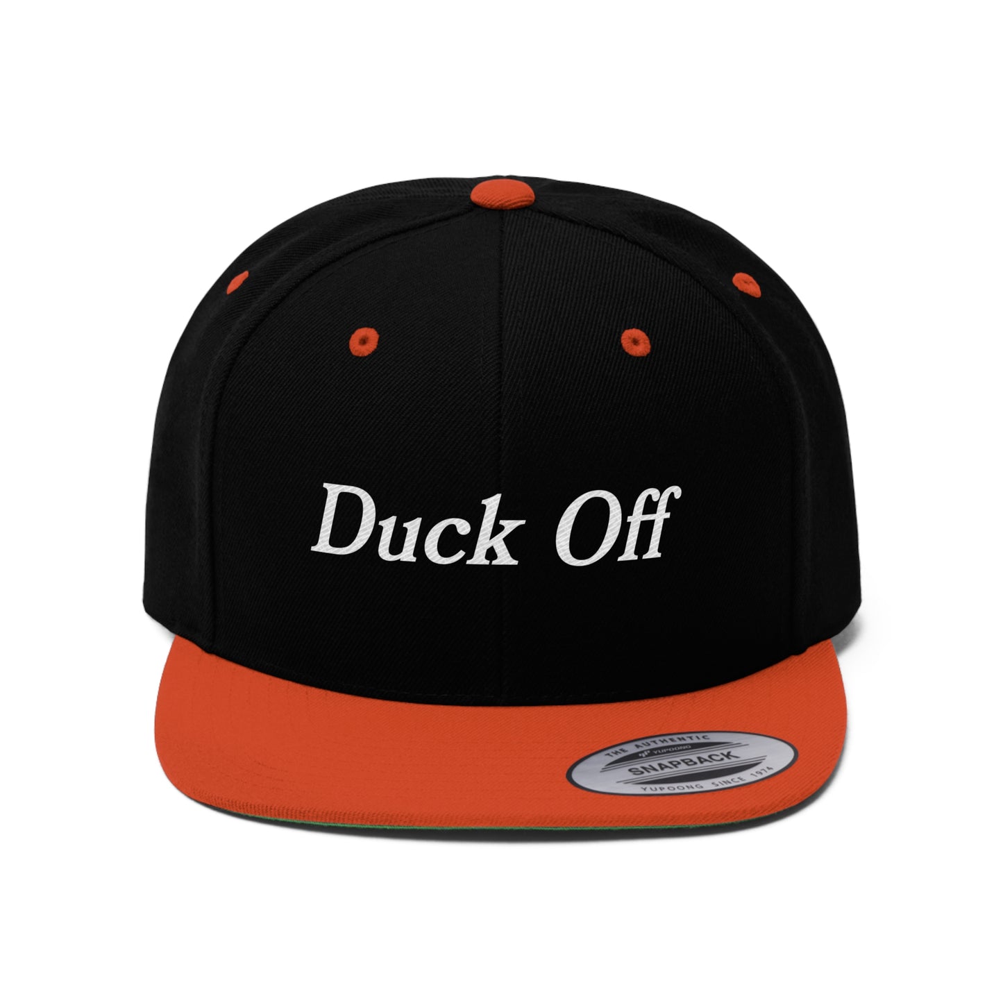 Duck Off │ Unisex Flat Bill Hat