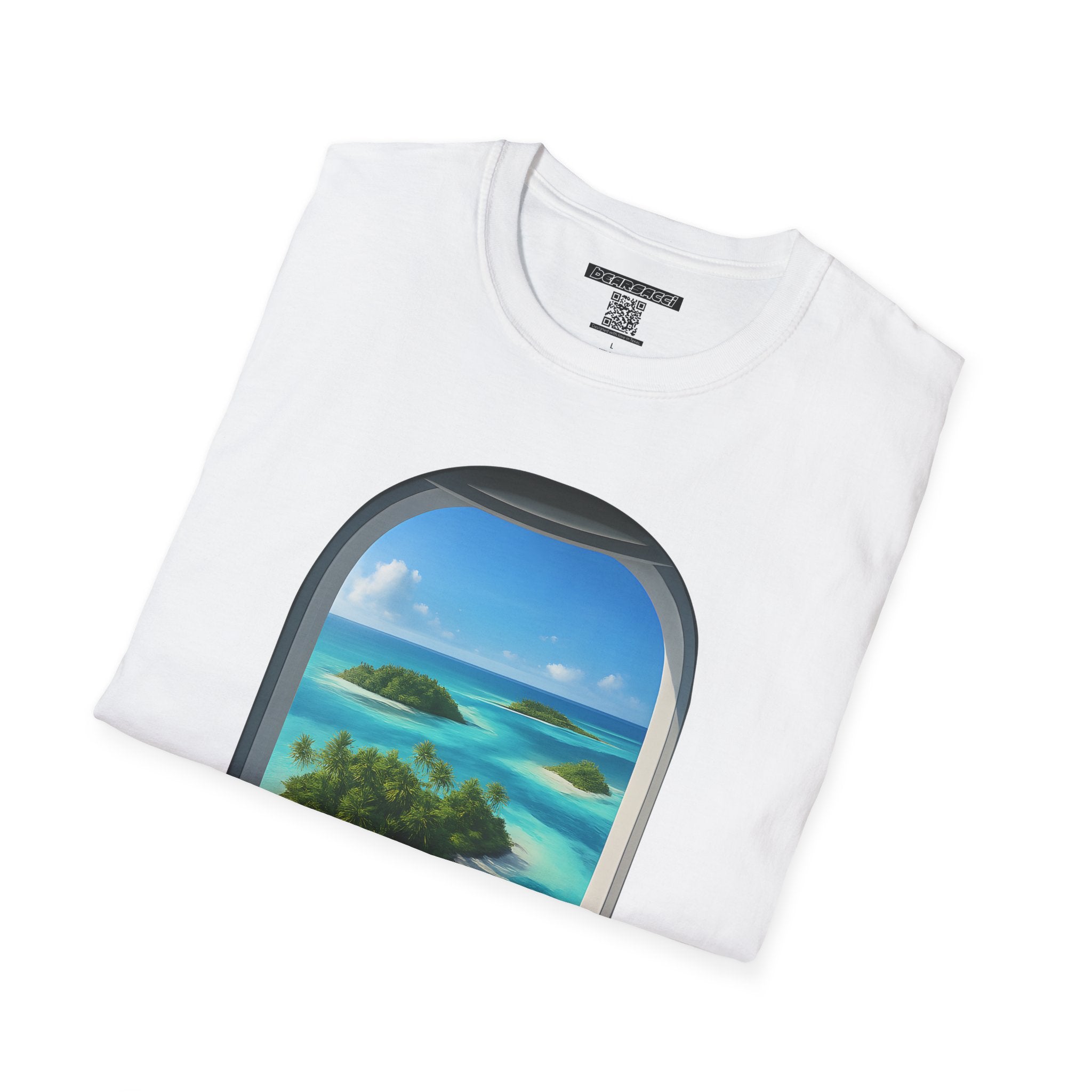 HyperPop™ X Wanderlust™ X FakeDesigner™: Window Seat Porthole Fantasy │ Softsyle T-shirt