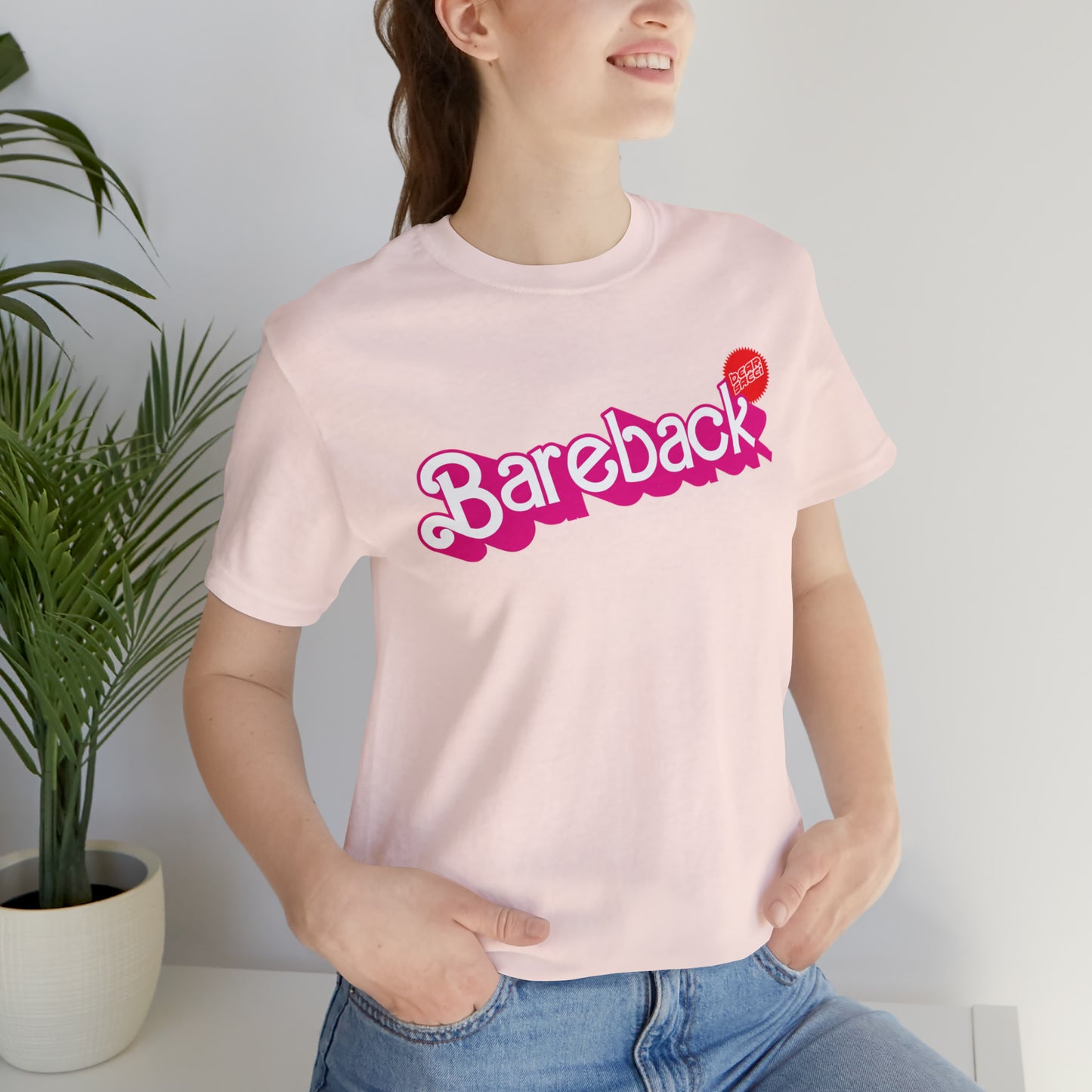 Bearbie™ X Slutpride™: Bareback Logo │Premium Jersey T-shirt