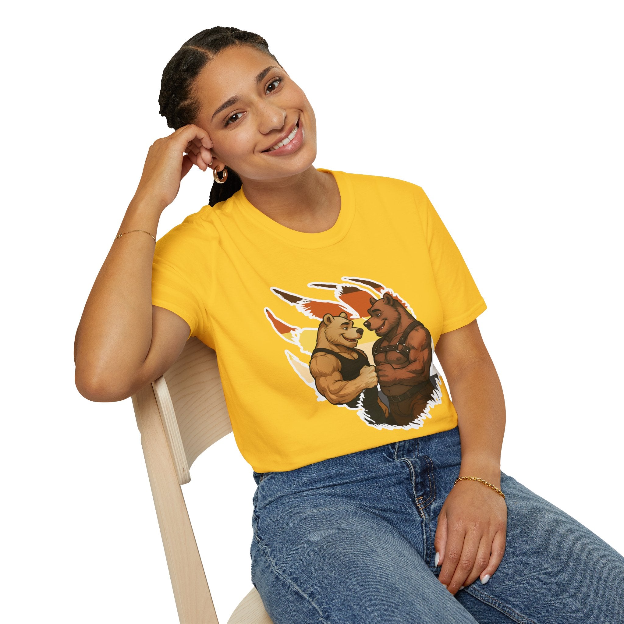 Bearsacci™: Fist Bumping Bears │ Softsyle T-shirt