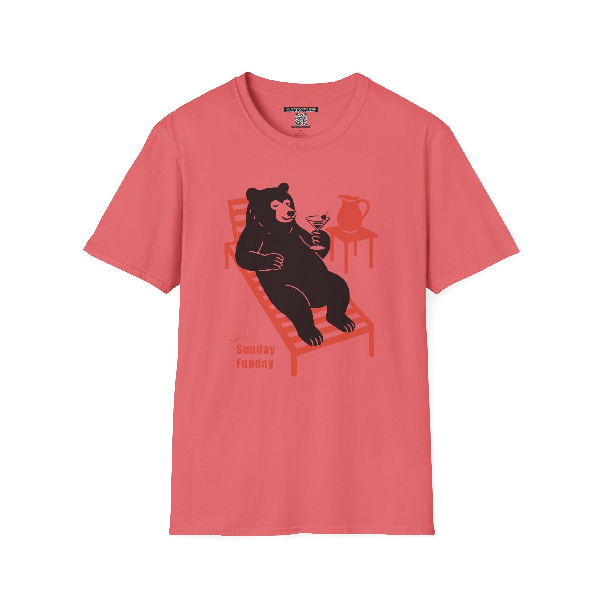 Bearsacci® X Wanderlust®: Sunday Funday Lazy Bear│ Softsyle T-shirt