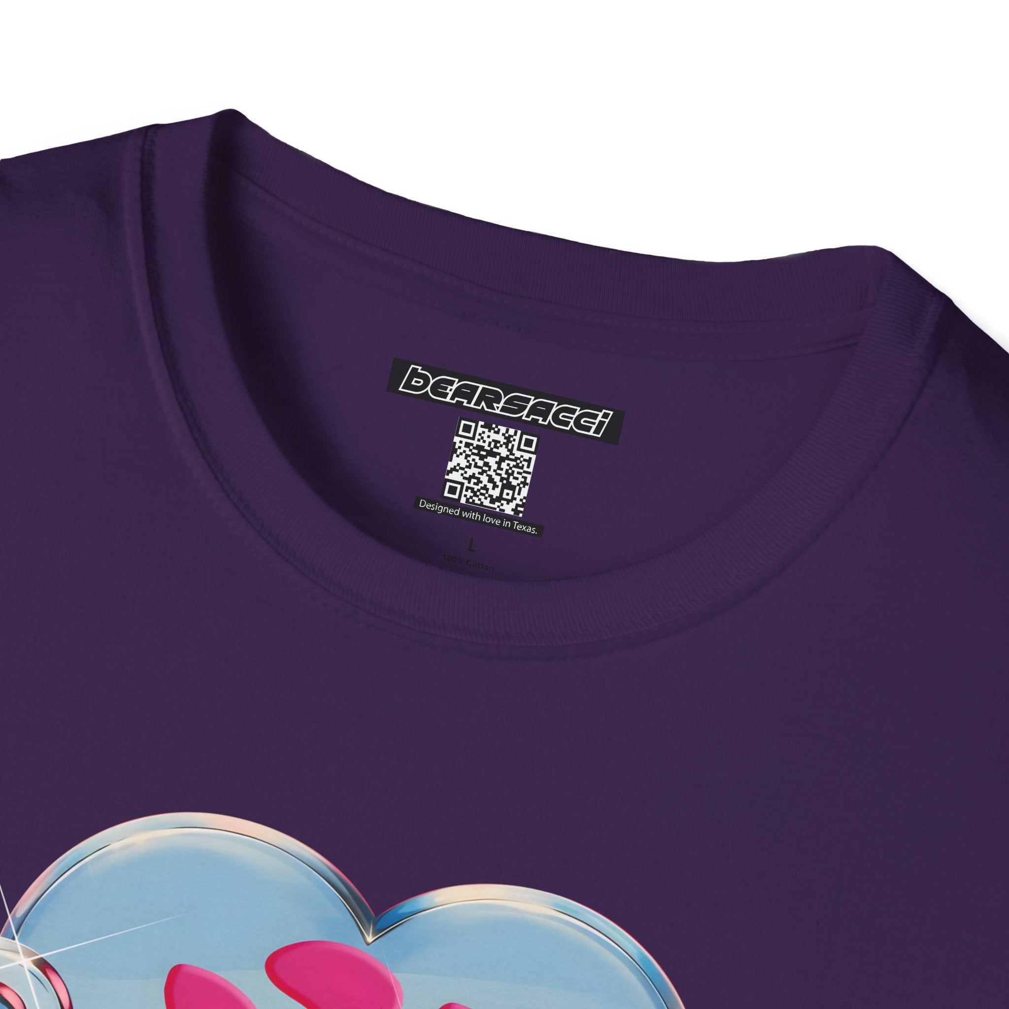 Bearbie®: Heart Bear Claw Logo │Softsyle T-shirt