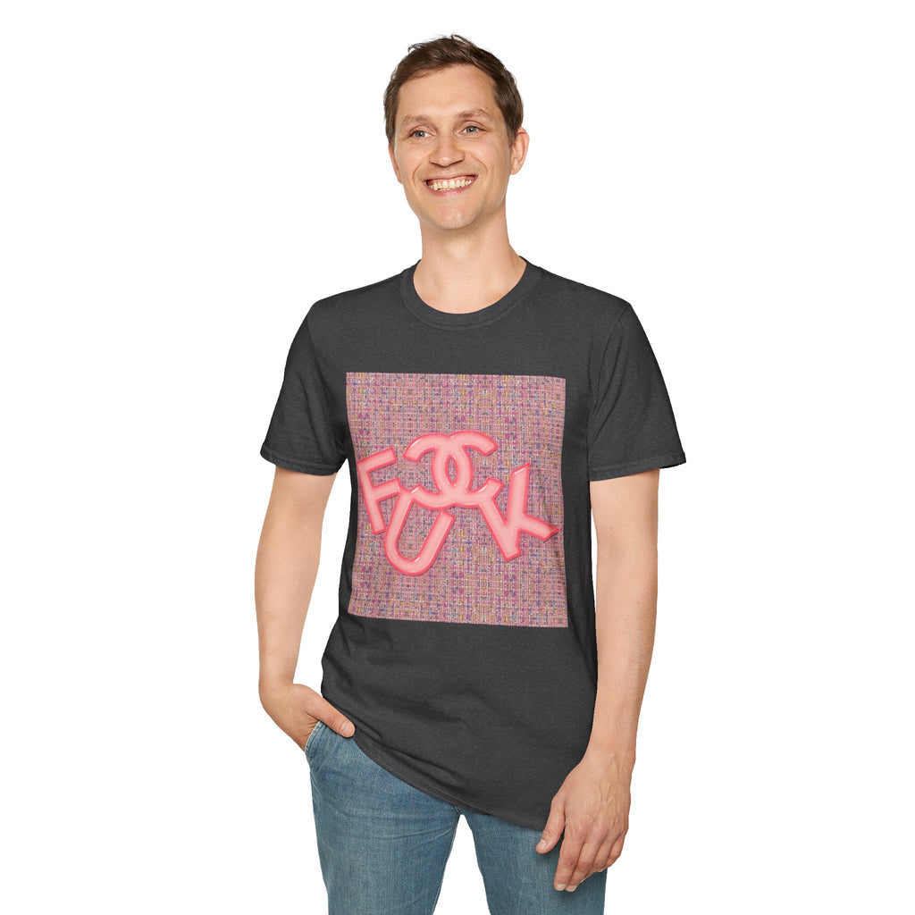 Fake Designer™: Pink Tweed Fuck│ Softsyle T-shirt