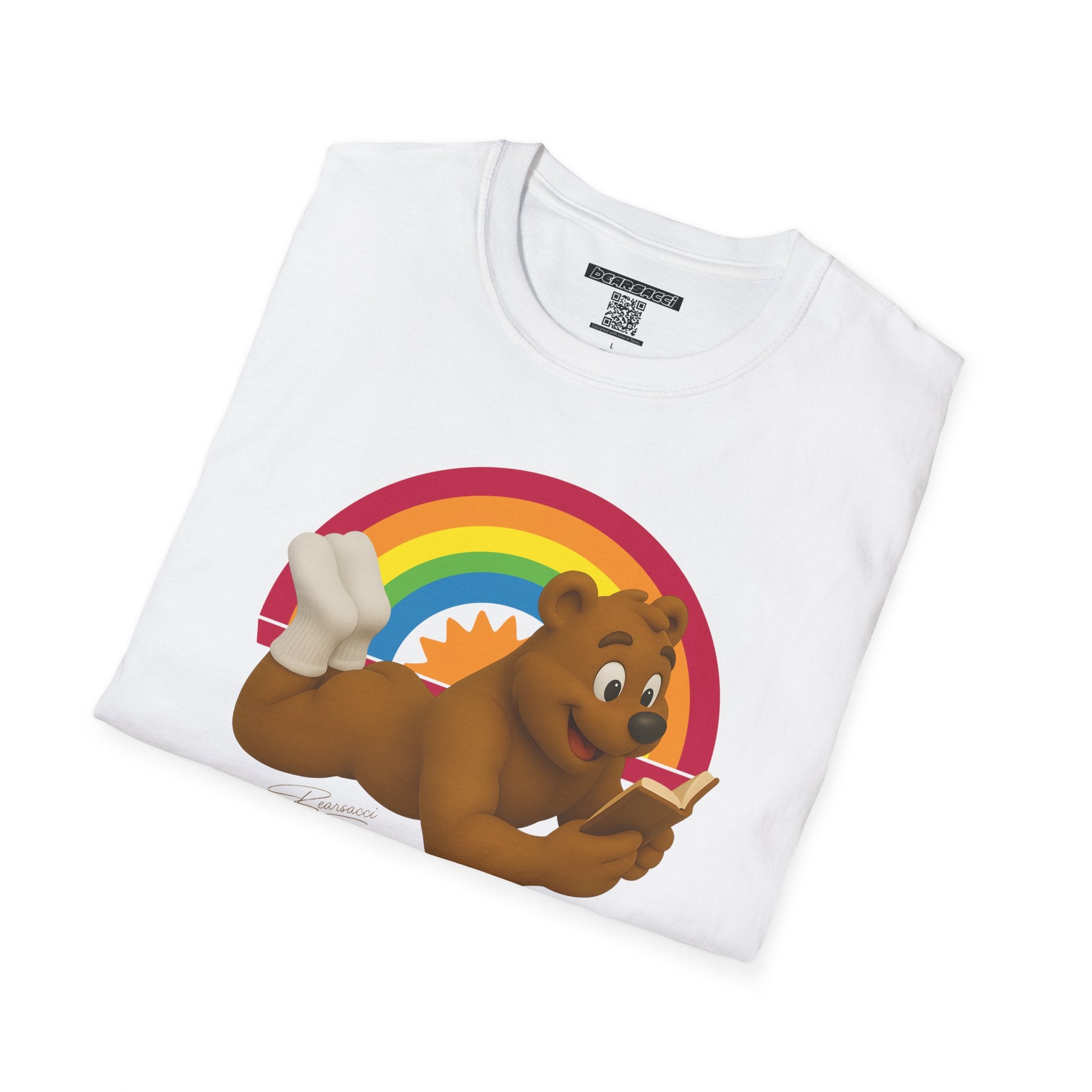 Bearsacci™: Page-Turner, Head-Turner Bare Bear│ Softsyle T-shirt