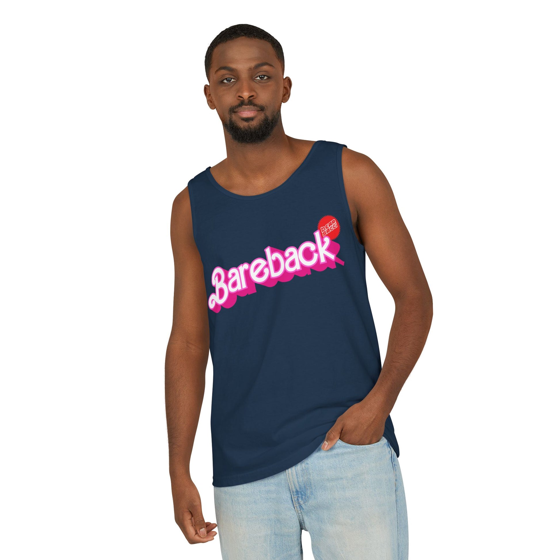 Bearbie® X Slutpride®: Bareback Logo │Garment-Dyed Tank Top