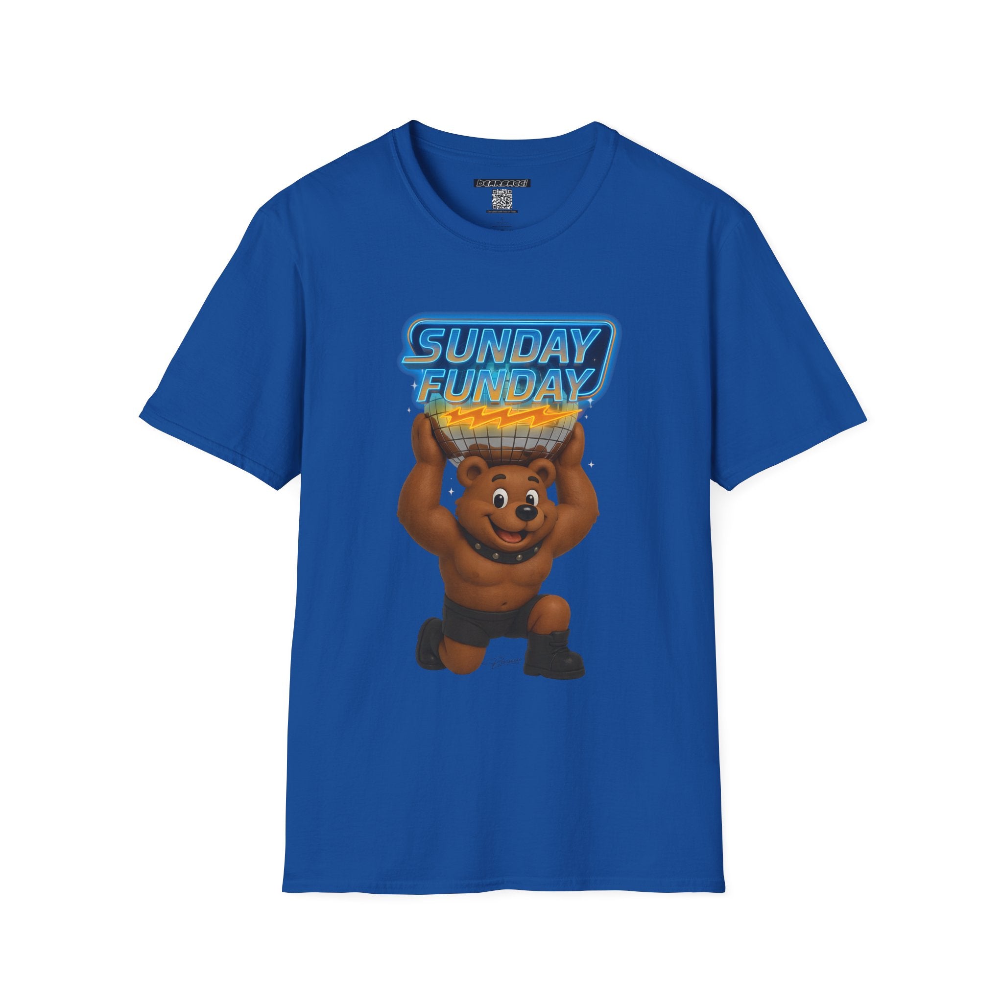 Bearsacci™: Sunday Funday Atlas Disco Bear Remix│ Softsyle T-shirt