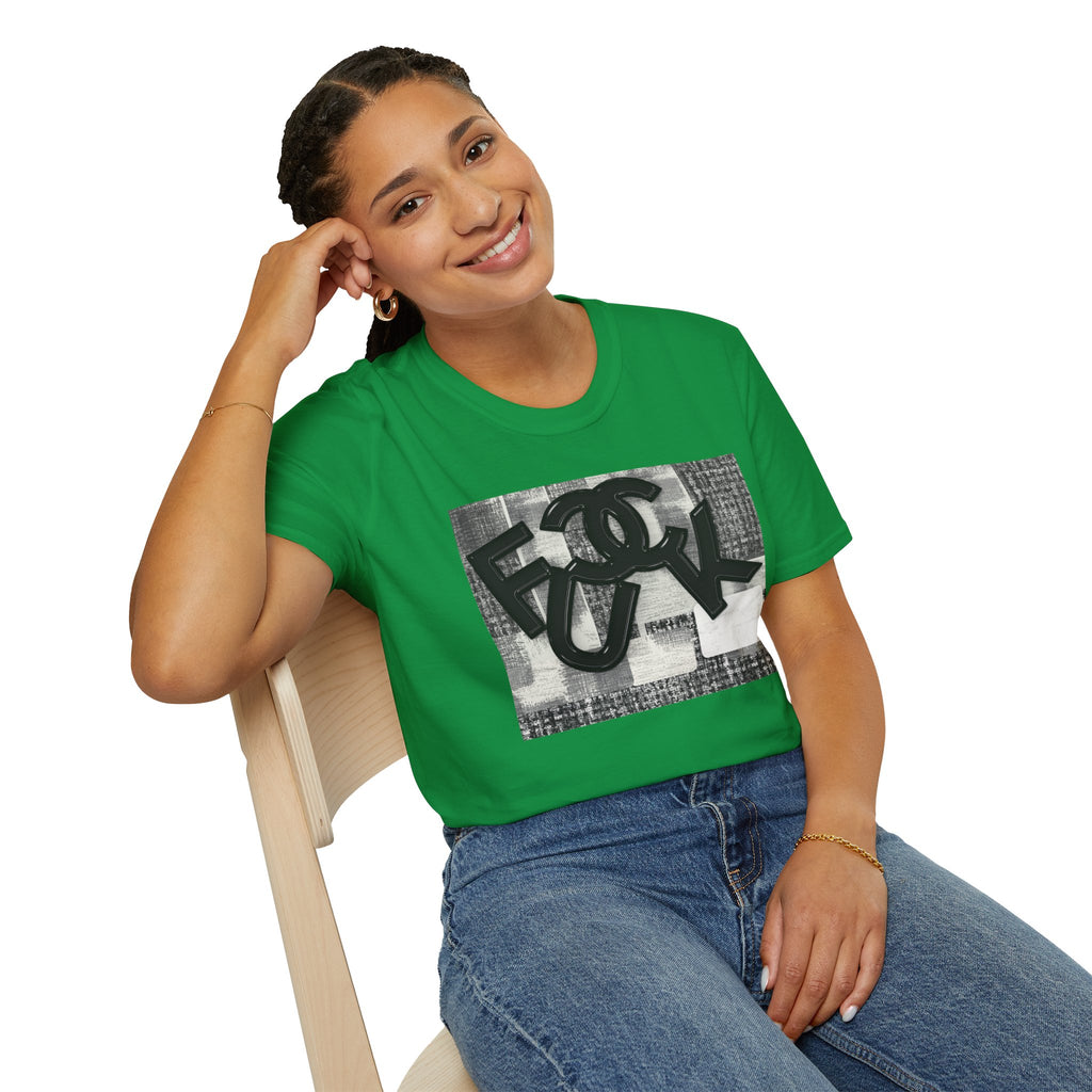 Fake Designer™: Tweed Patchwork Fuck│ Softsyle T-shirt