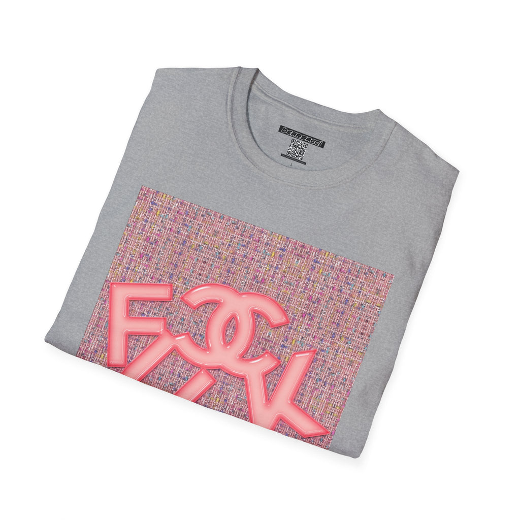 Fake Designer™: Pink Tweed Fuck│ Softsyle T-shirt