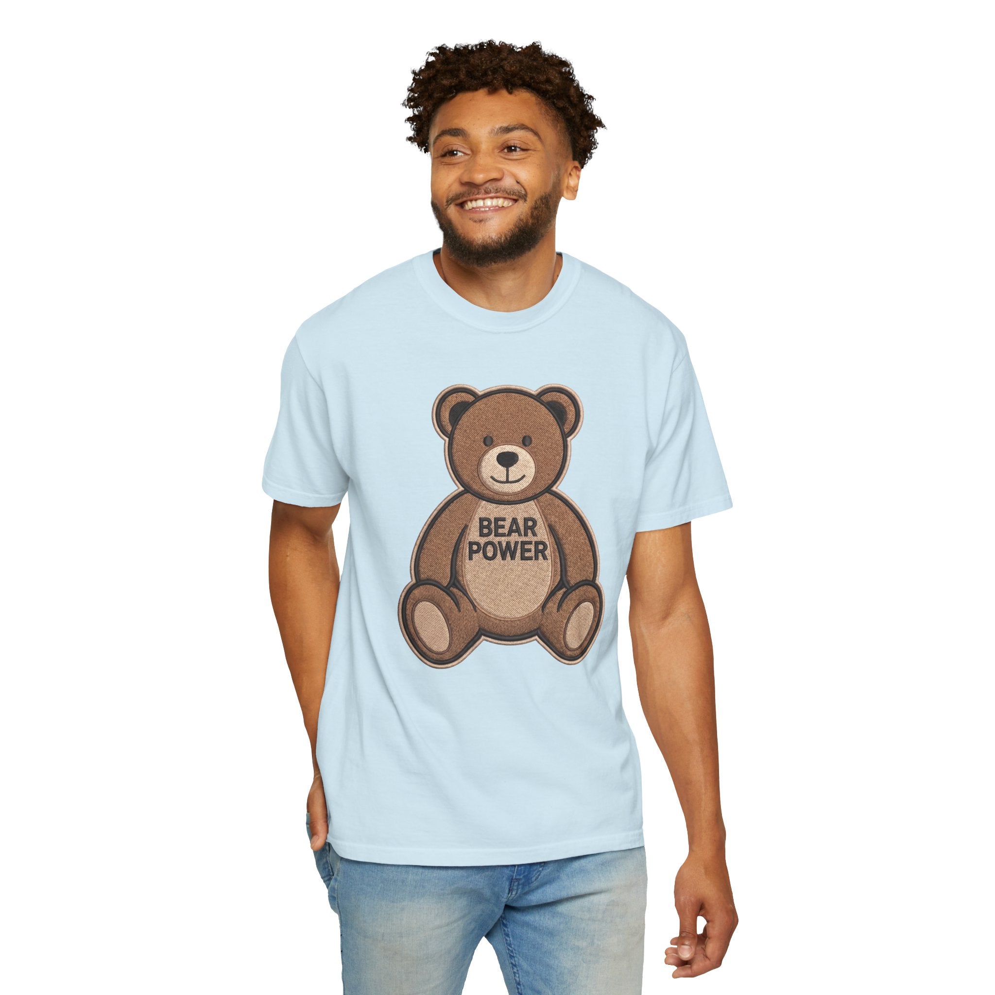 Bearmart®: Bear Power Teddybear │Comfort Colors® T-shirt