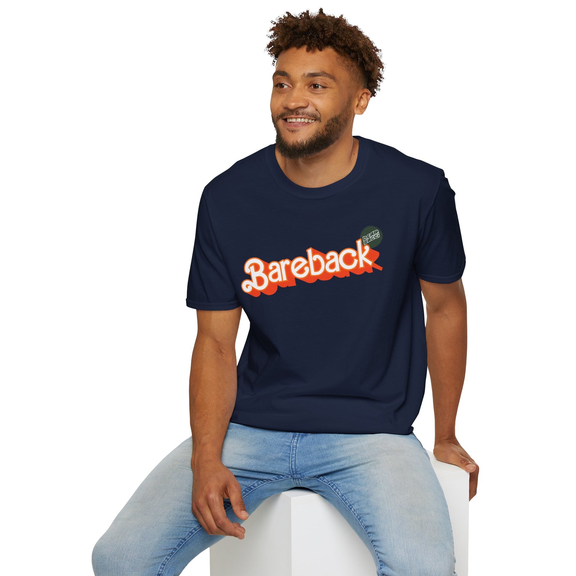 Bearbie® X Slutpride®: Bareback Logo (Hunter) │Softsyle T-shirt