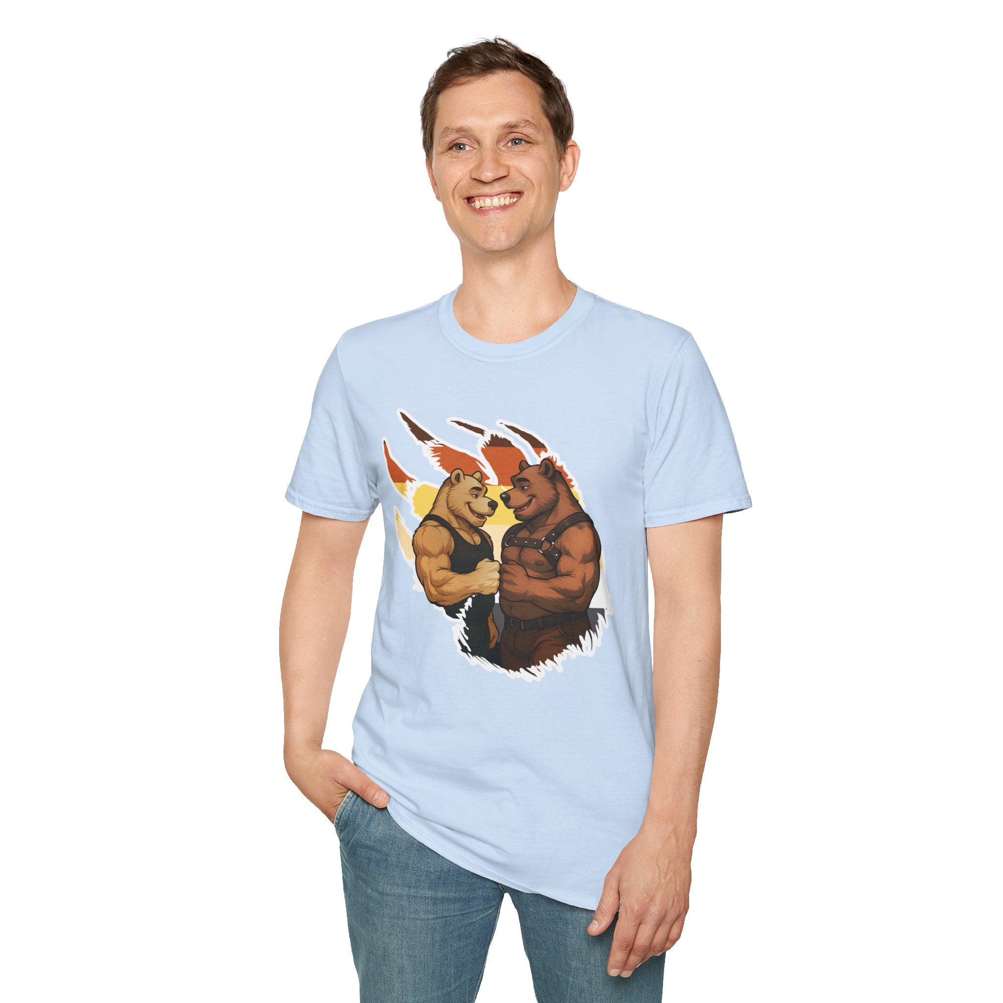 Bearsacci™: Fist Bumping Bears │ Softsyle T-shirt