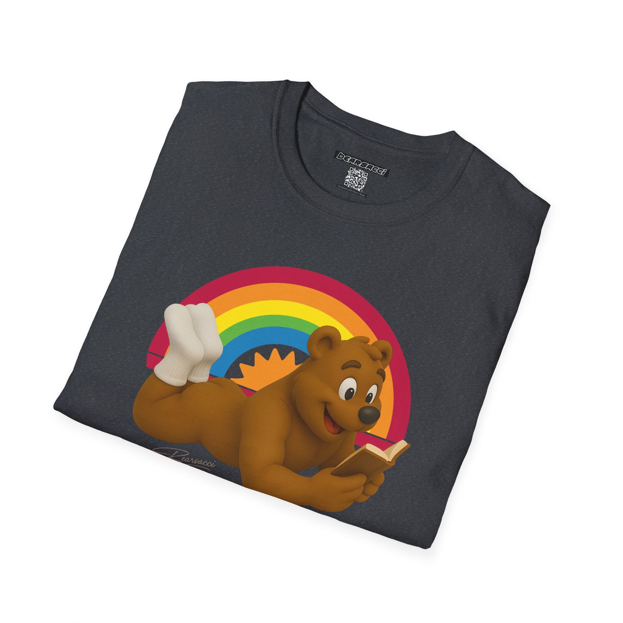 Bearsacci™: Page-Turner, Head-Turner Bare Bear│ Softsyle T-shirt