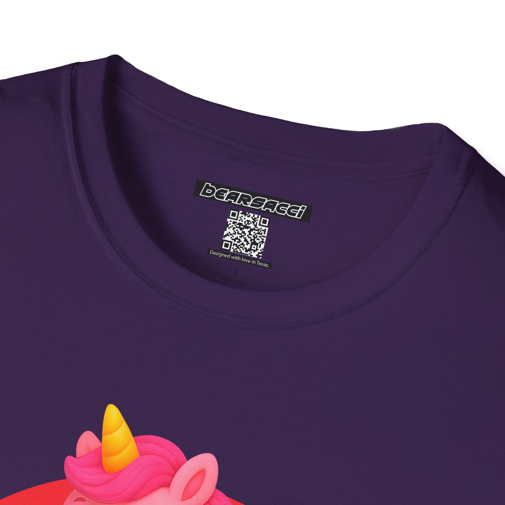 HyperPop™: Totally Straight Pink Unicorn │ Softsyle T-shirt