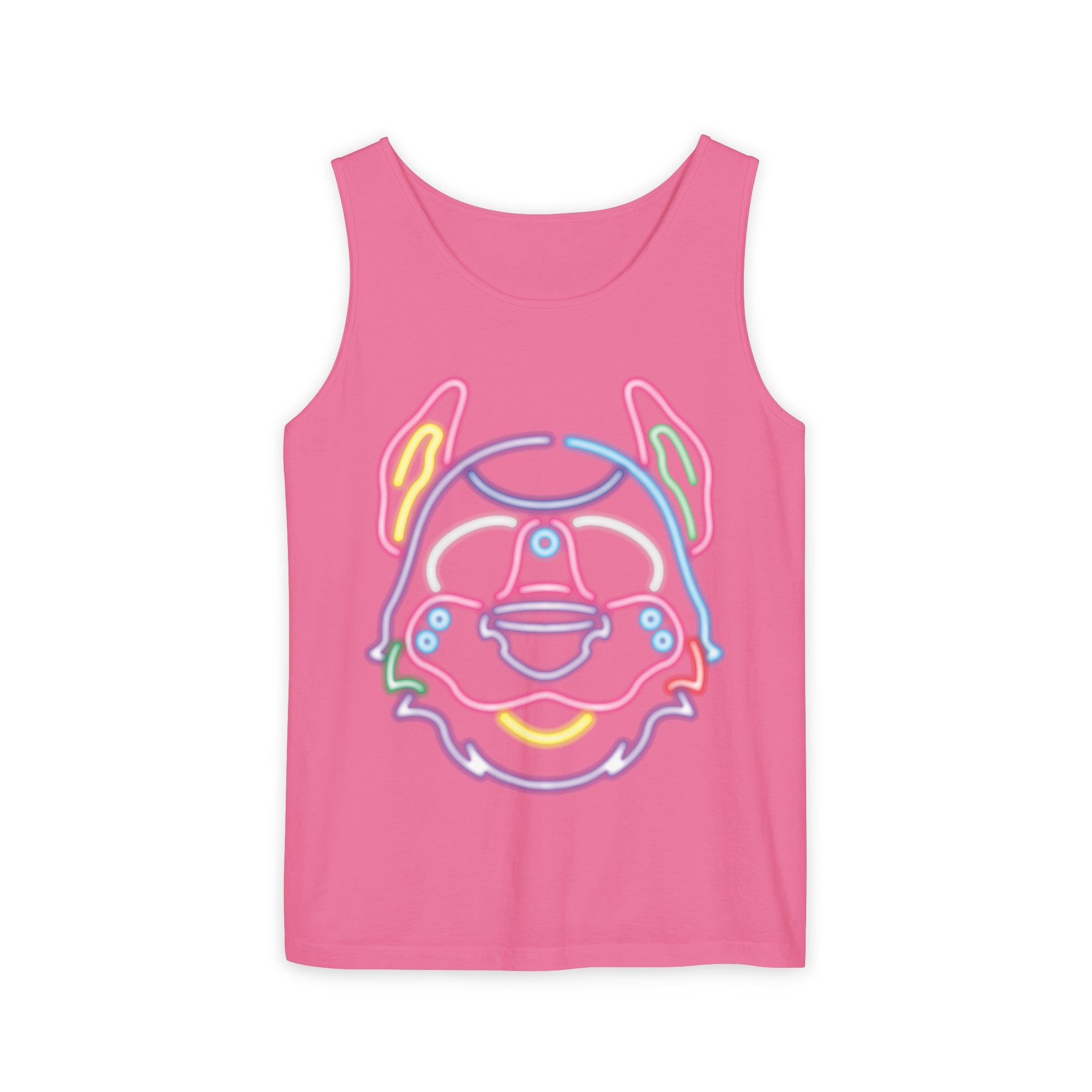 YIFF®: Neon Good Buy (Pup Mask) │ Garment-Dyed Tank Top
