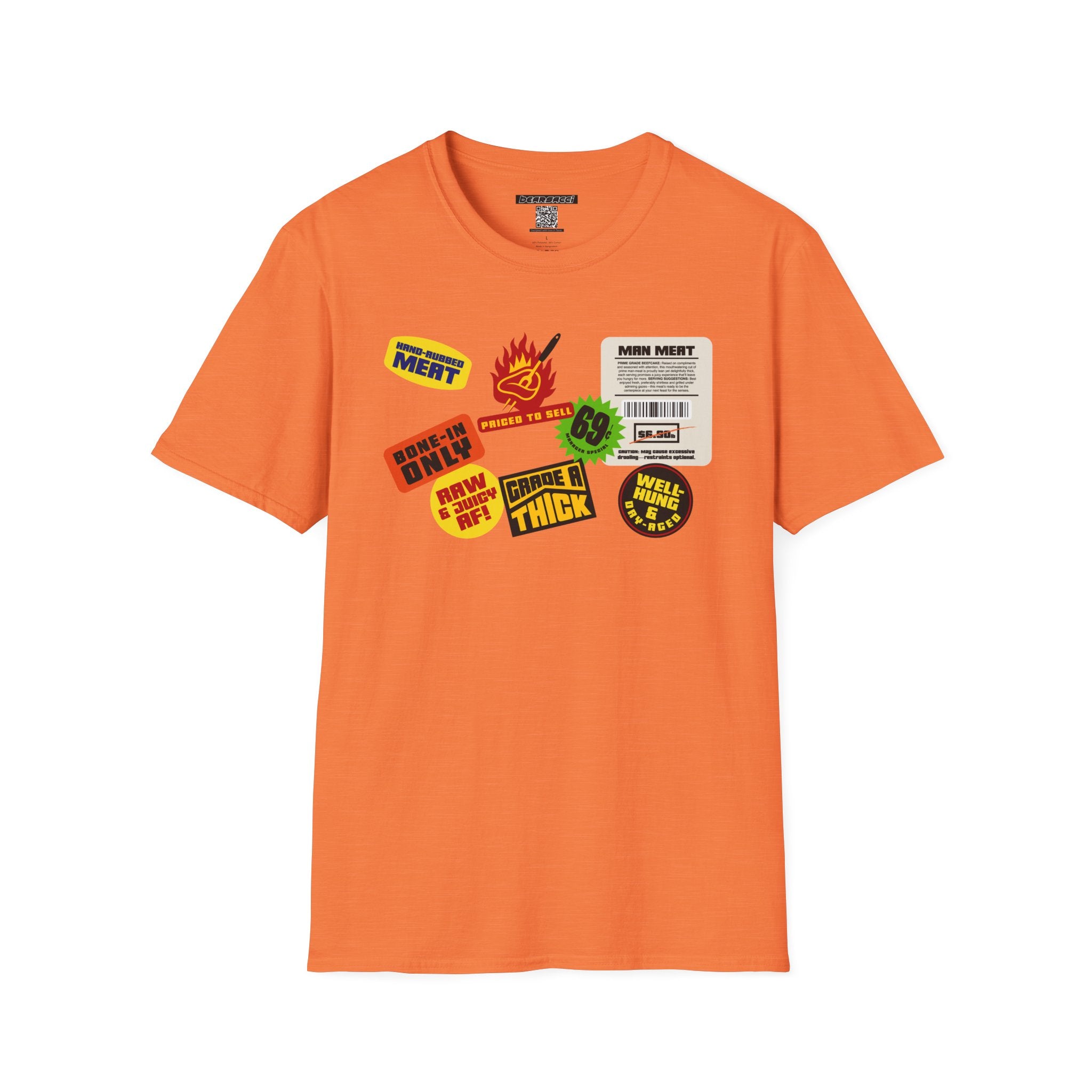 Bearmart®: Butcher Isle Meat Stickers (1990s Colorway) │Softsyle T-shirt