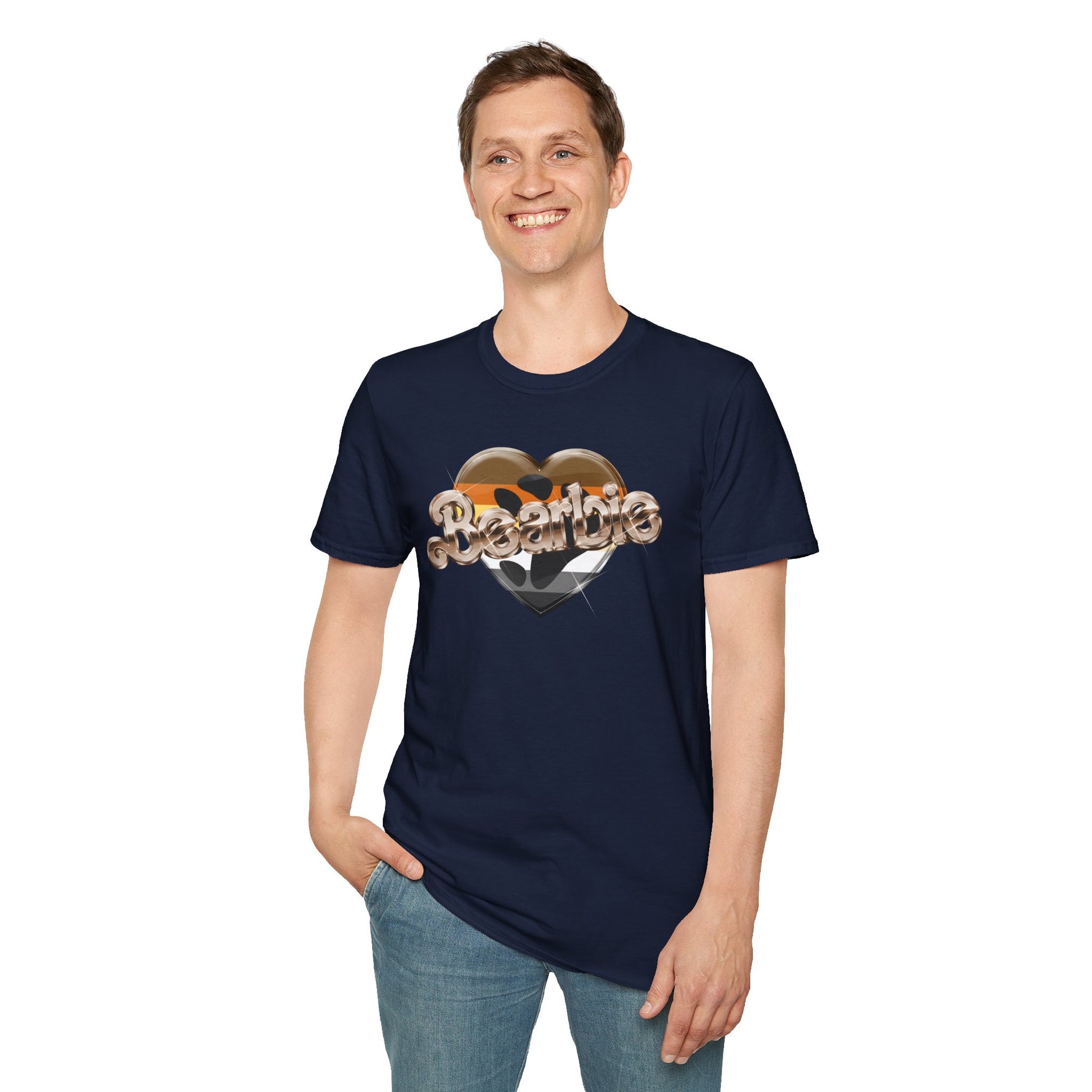 Bearbie®: Heart Claw Logo (Bear Flag Version)│ Softsyle T-shirt